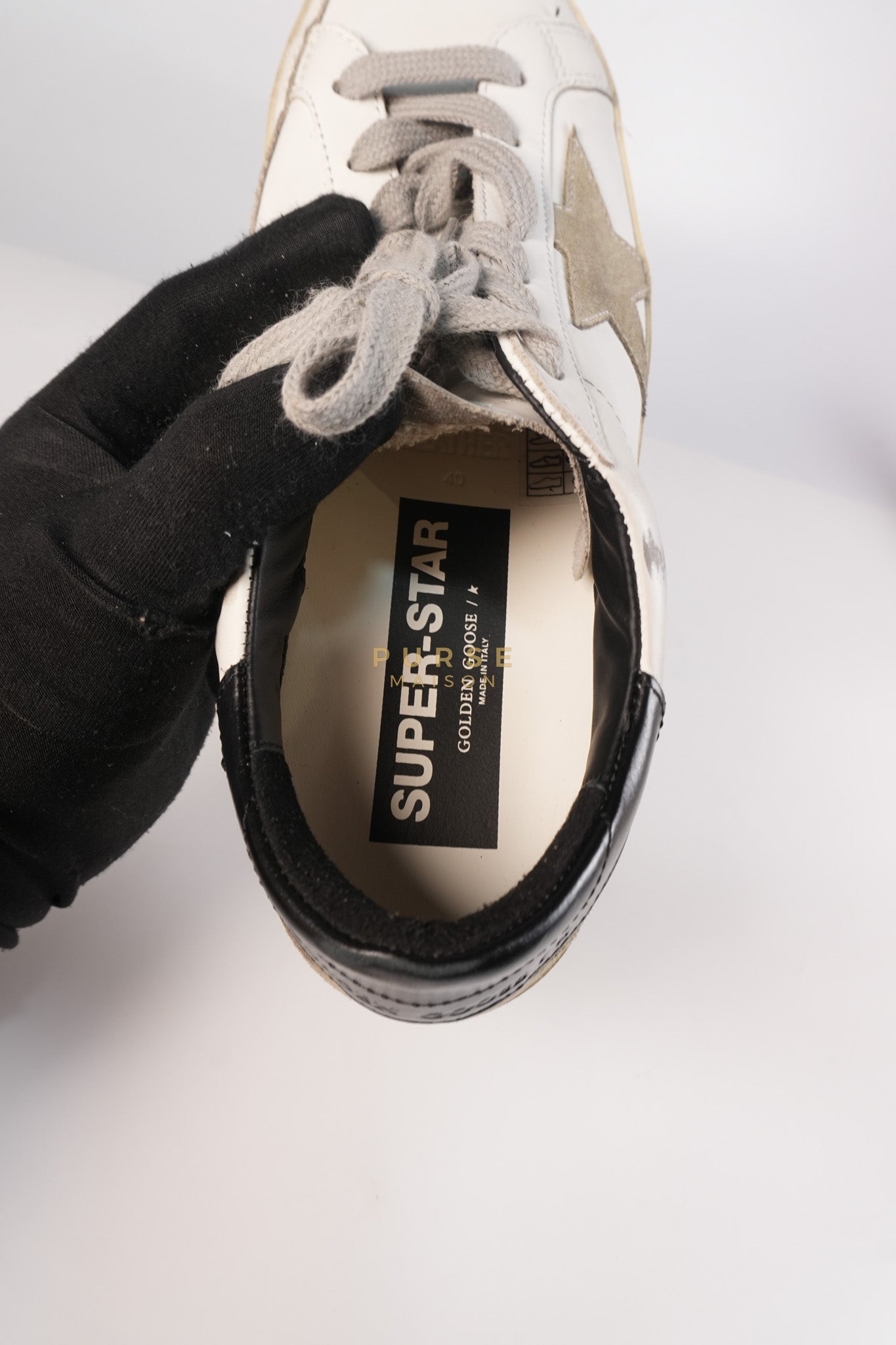 Super-Star Sneaker in White Size 40 EU (26cm) | Purse Maison Luxury Bags Shop