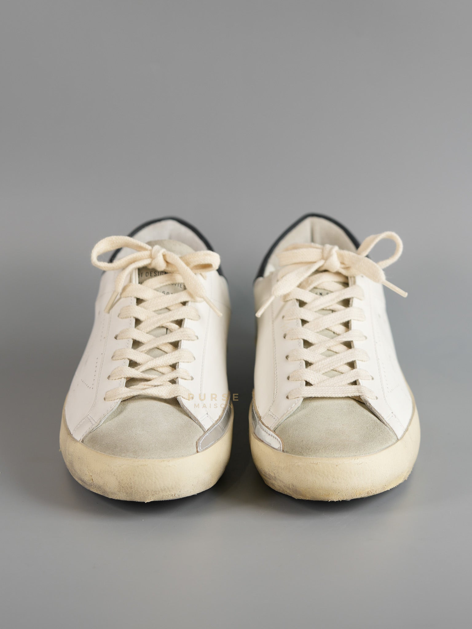 Superstar Classic Suede Toe Leather Quarter and Star Tejus Print White Taupe Black 40 EU (25.5 cm) | Purse Maison Luxury Bags Shop