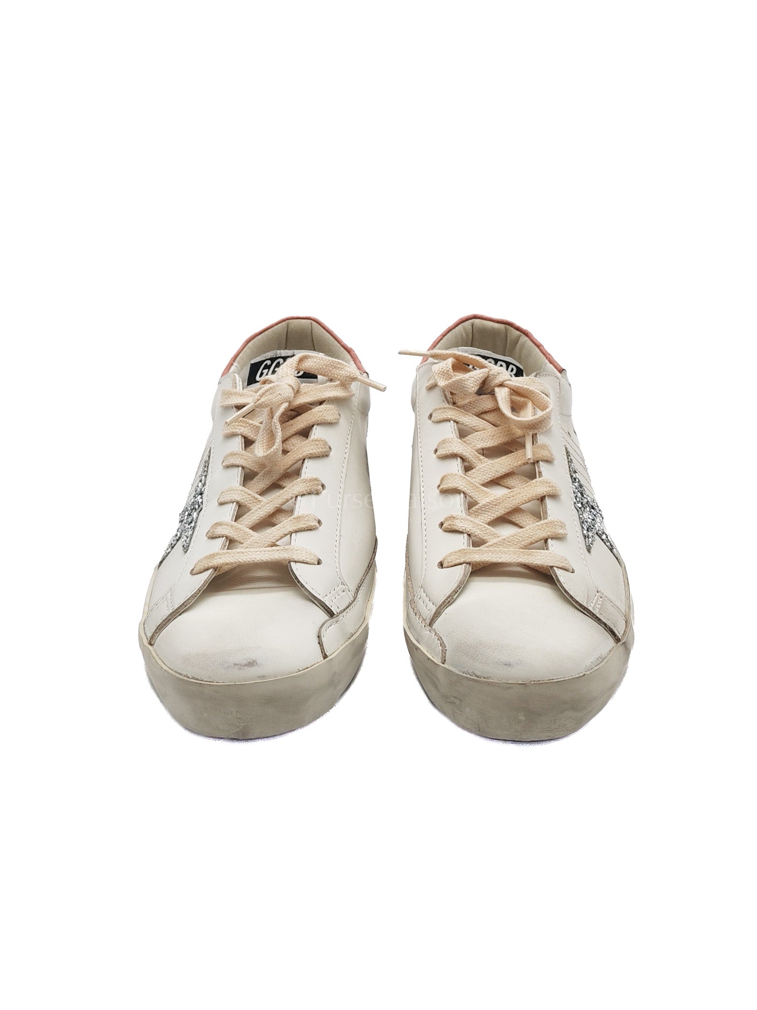 Superstar Sneakers and Pink Crocodile Effect-Leather Heel Counter Size 40 EU(26cm) | Purse Maison Luxury Bags Shop