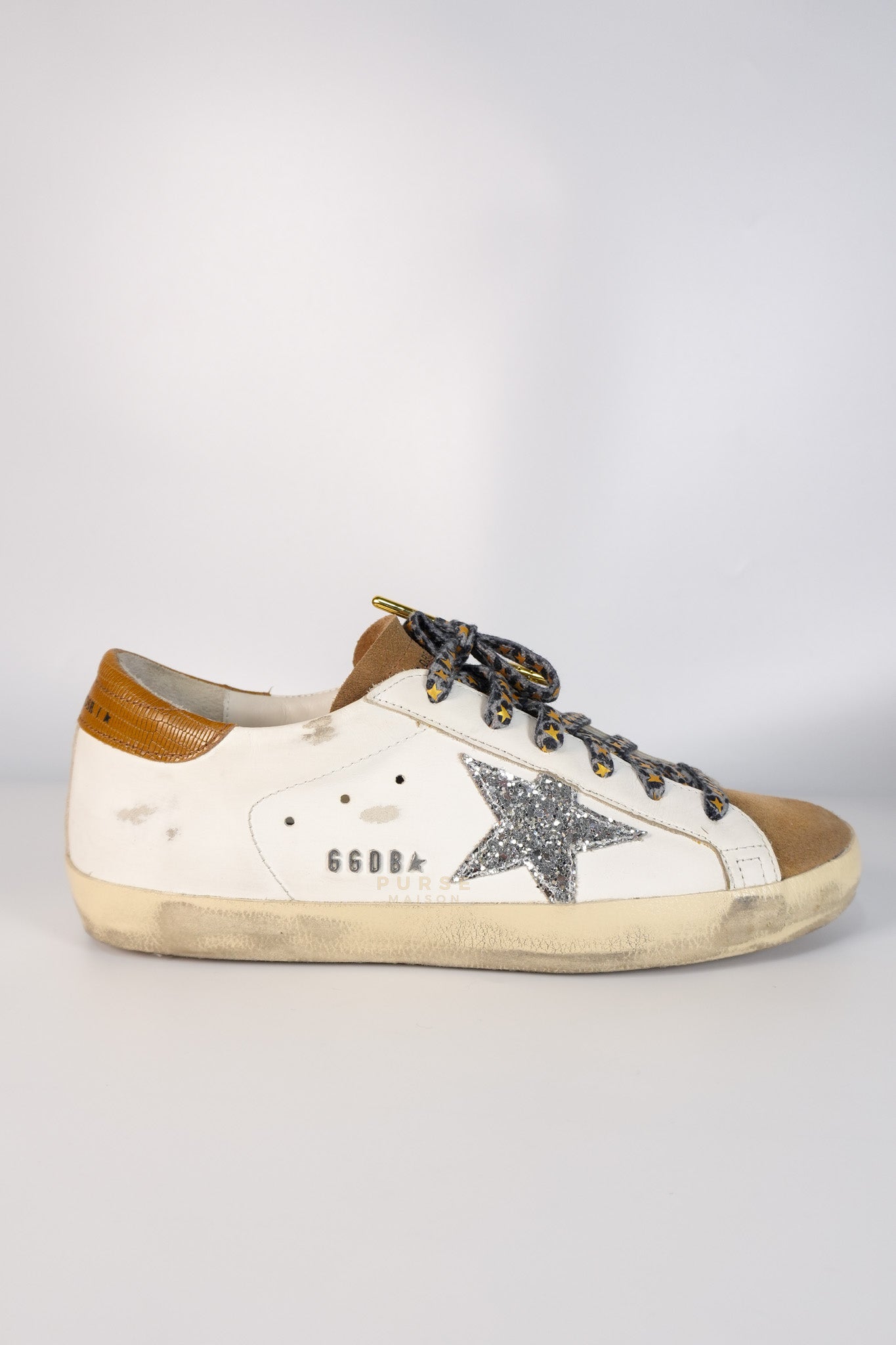 Superstar White Brown Size 39 EU (24.5cm) | Purse Maison Luxury Bags Shop