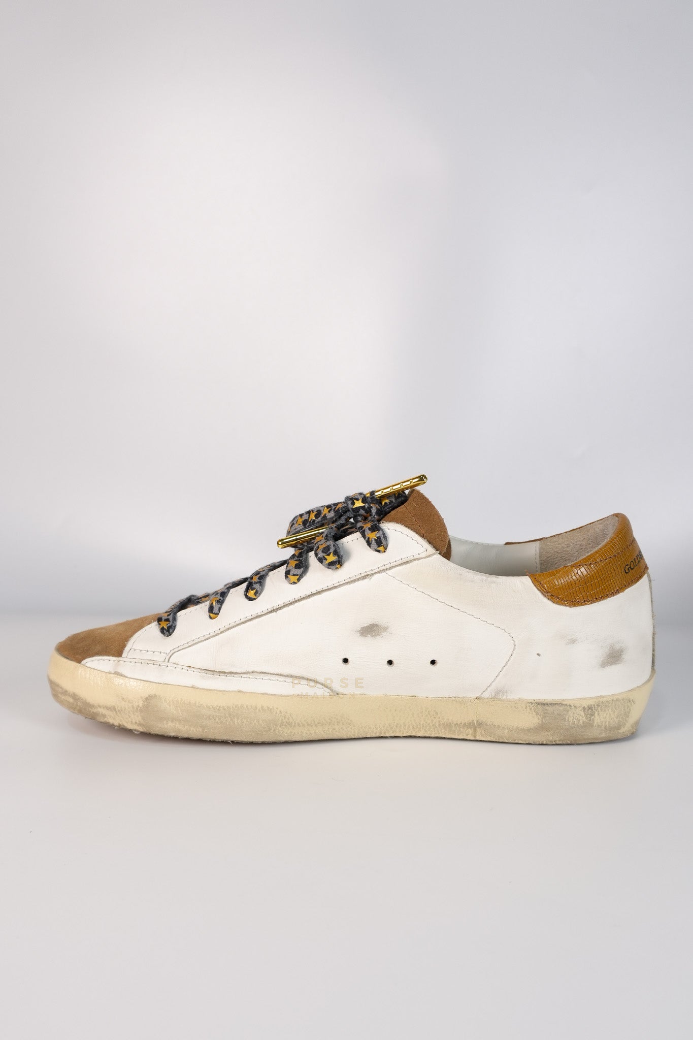Superstar White Brown Size 39 EU (24.5cm) | Purse Maison Luxury Bags Shop