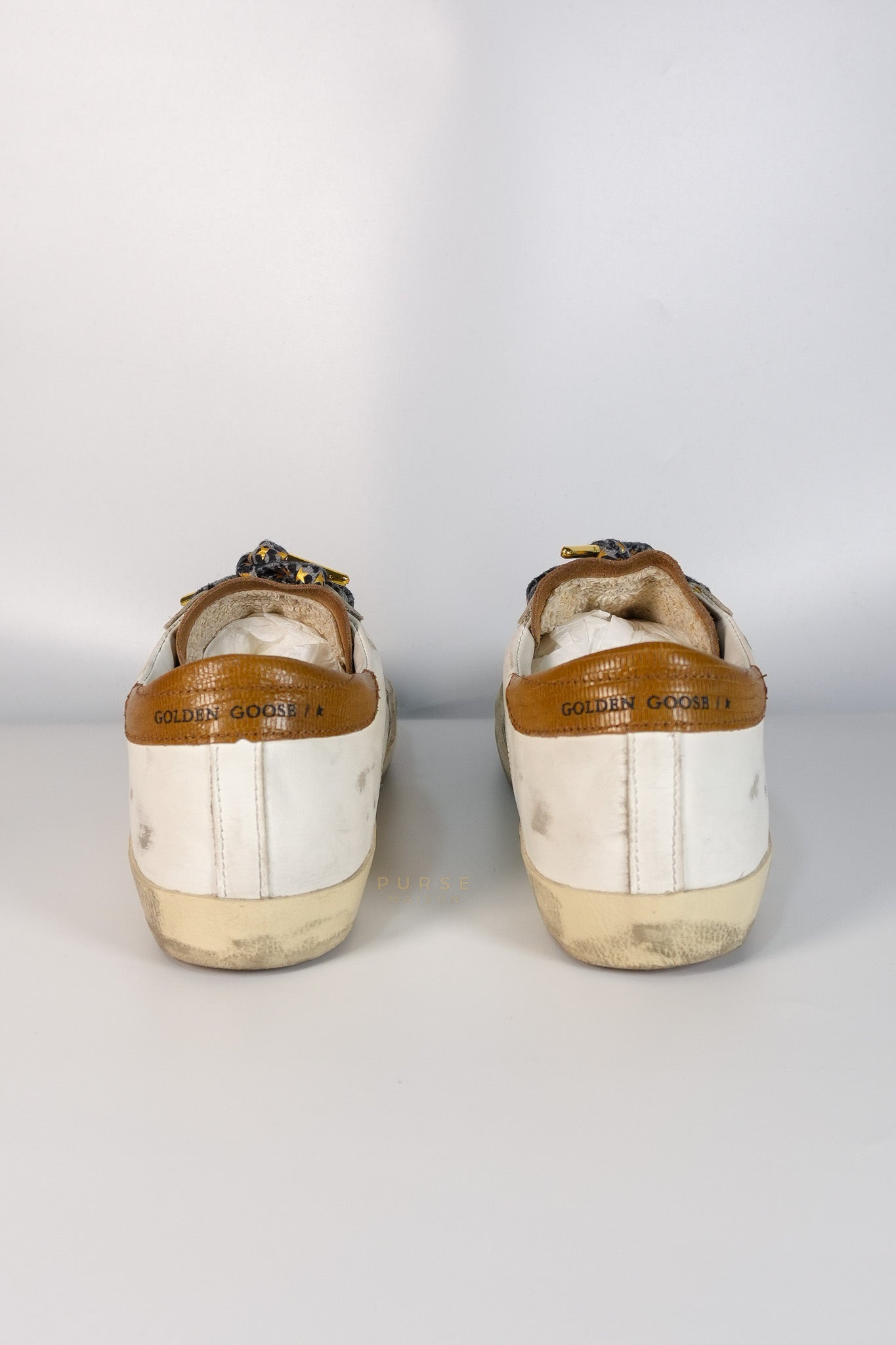 Superstar White Brown Size 39 EU (24.5cm) | Purse Maison Luxury Bags Shop