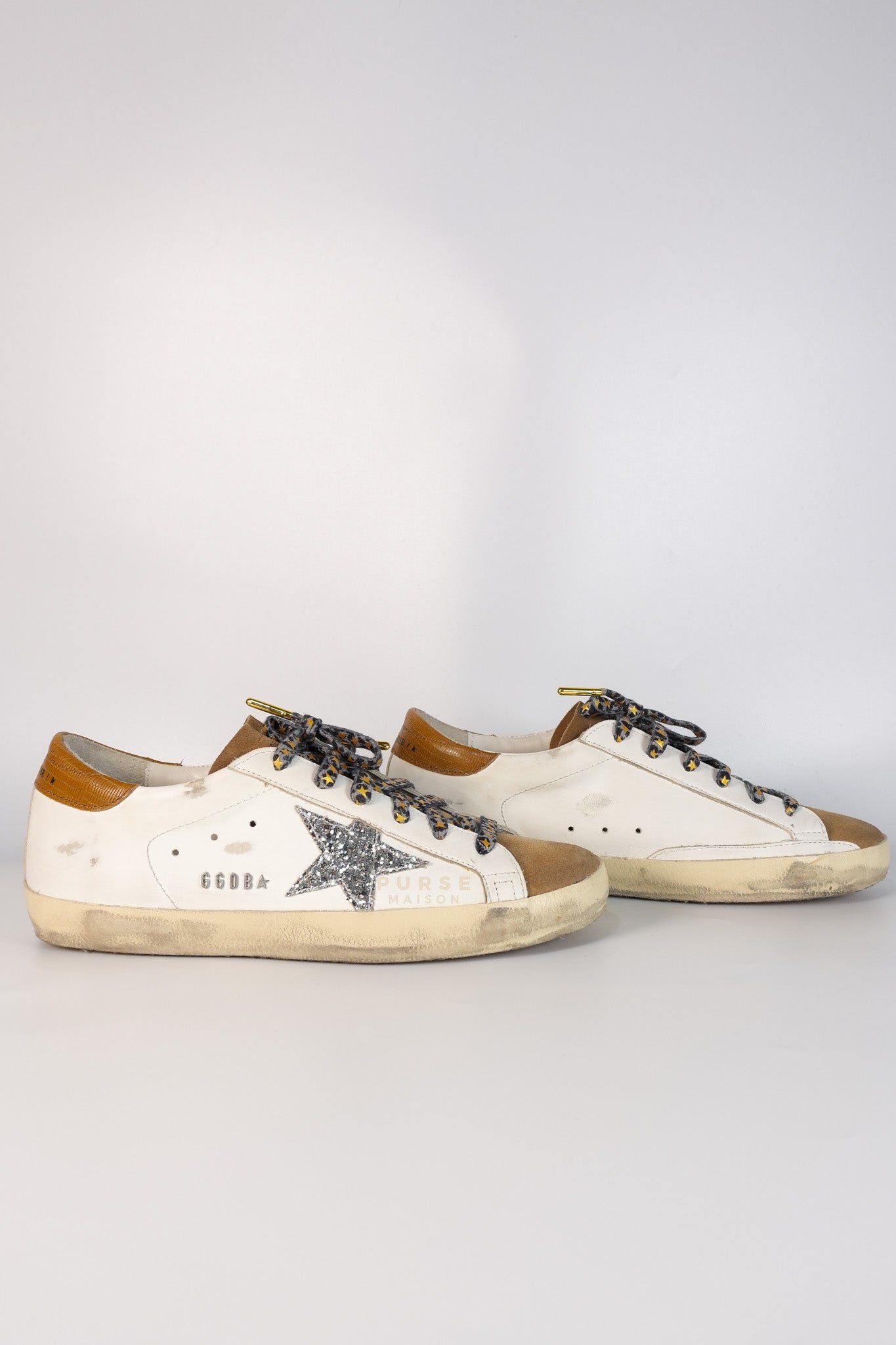 Superstar White Brown Size 39 EU (24.5cm) | Purse Maison Luxury Bags Shop
