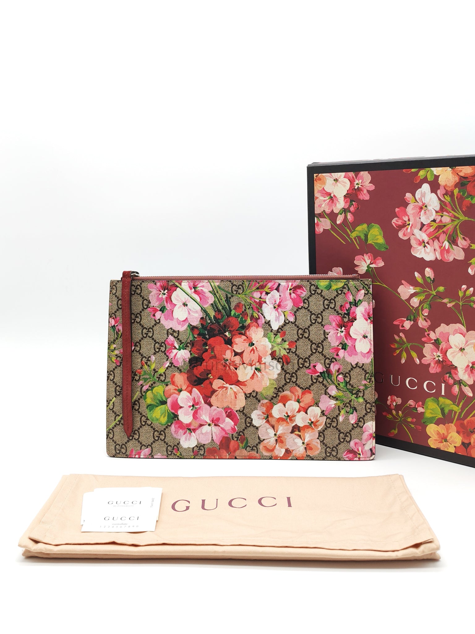 Supreme Floral Canvas Zip Clutch | Purse Maison Luxury Bags Shop