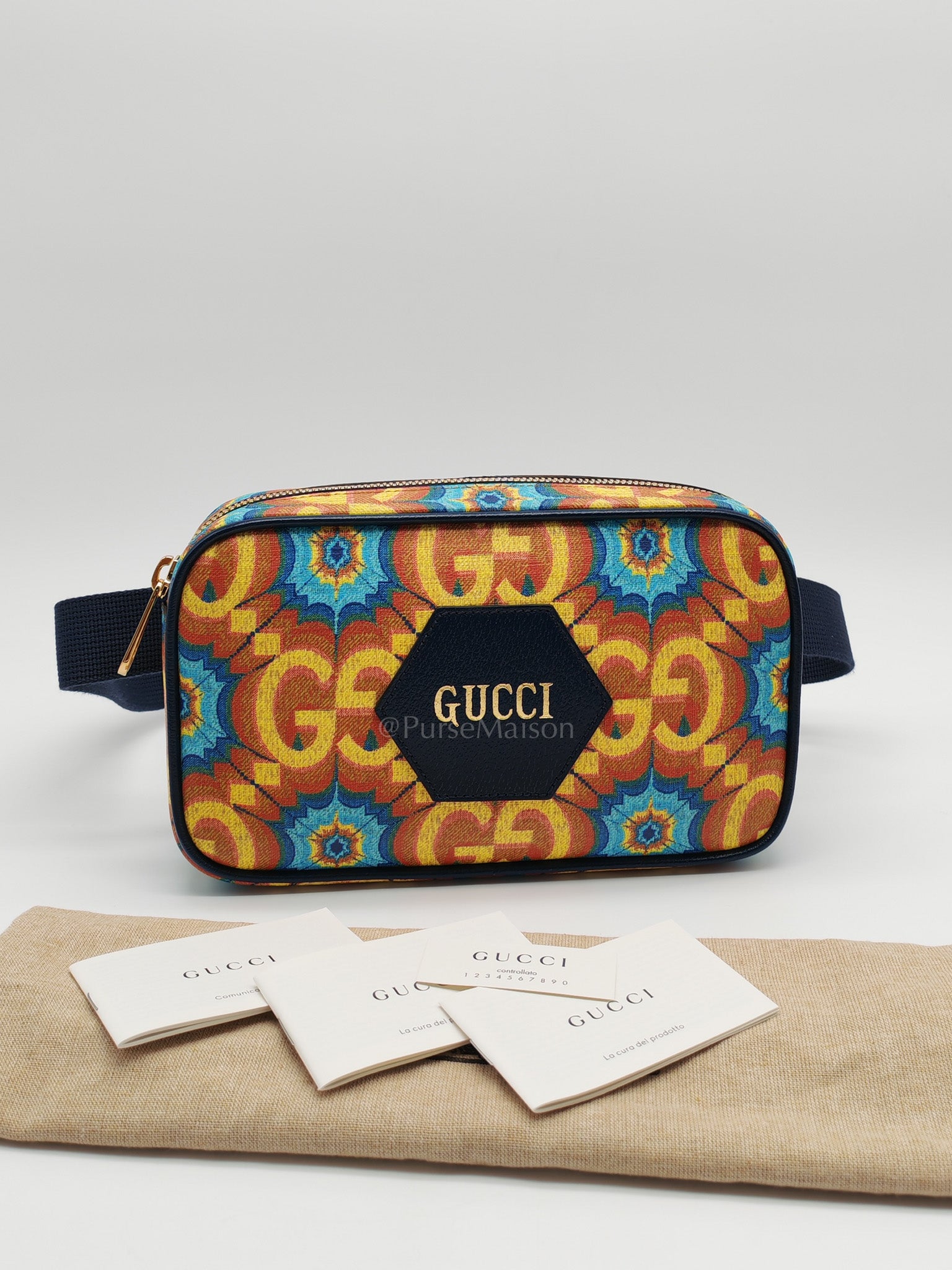Supreme Kaleidoscope Calfskin Script Logo Belt Bag | Purse Maison Luxury Bags Shop