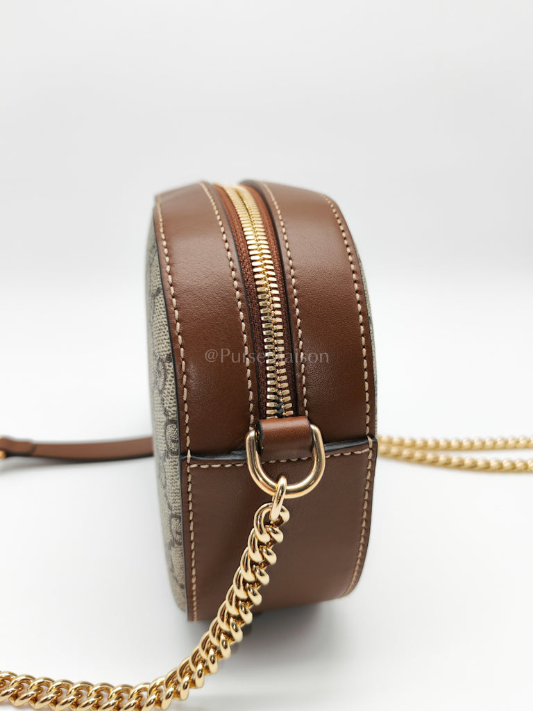 Supreme Monogram Round Camera Bag in Chain Strap | Purse Maison Luxury Bags Shop