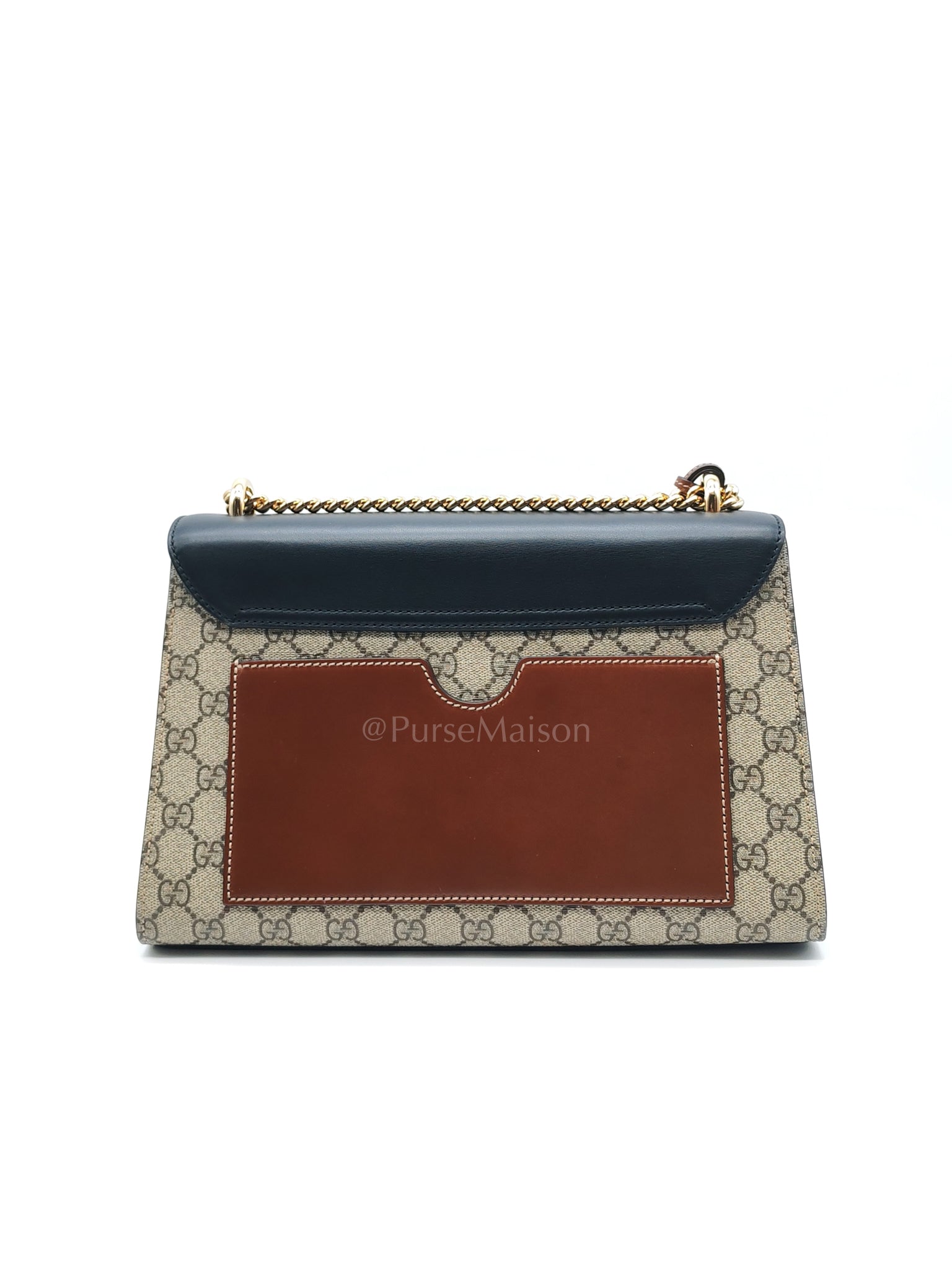 Supreme Padlock Medium Shoulder Bag in GG Supreme Canvas & Gold Hardware | Purse Maison Luxury Bags Shop