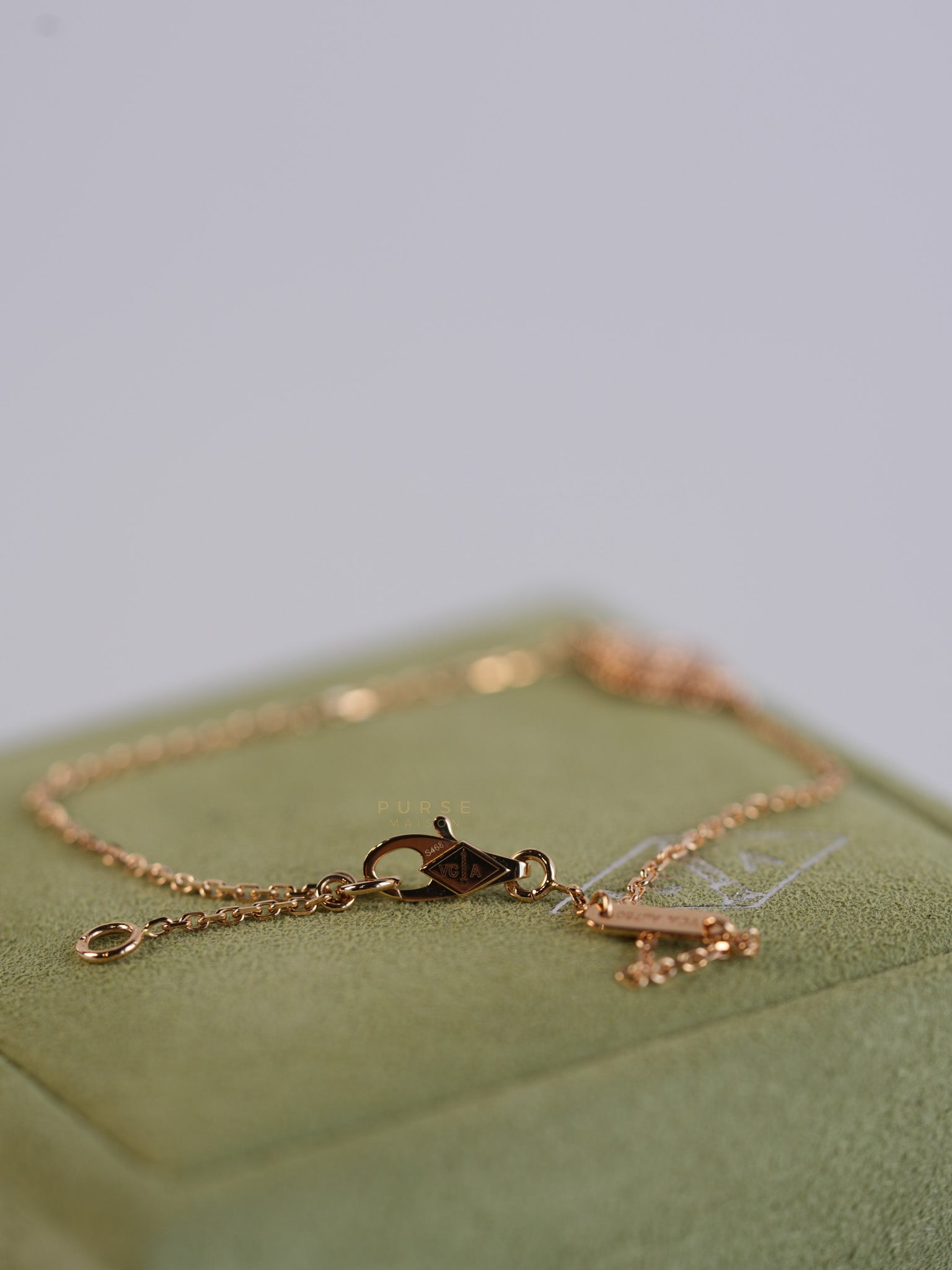 Sweet Alhambra Rose Gold Bracelet | Purse Maison Luxury Bags Shop