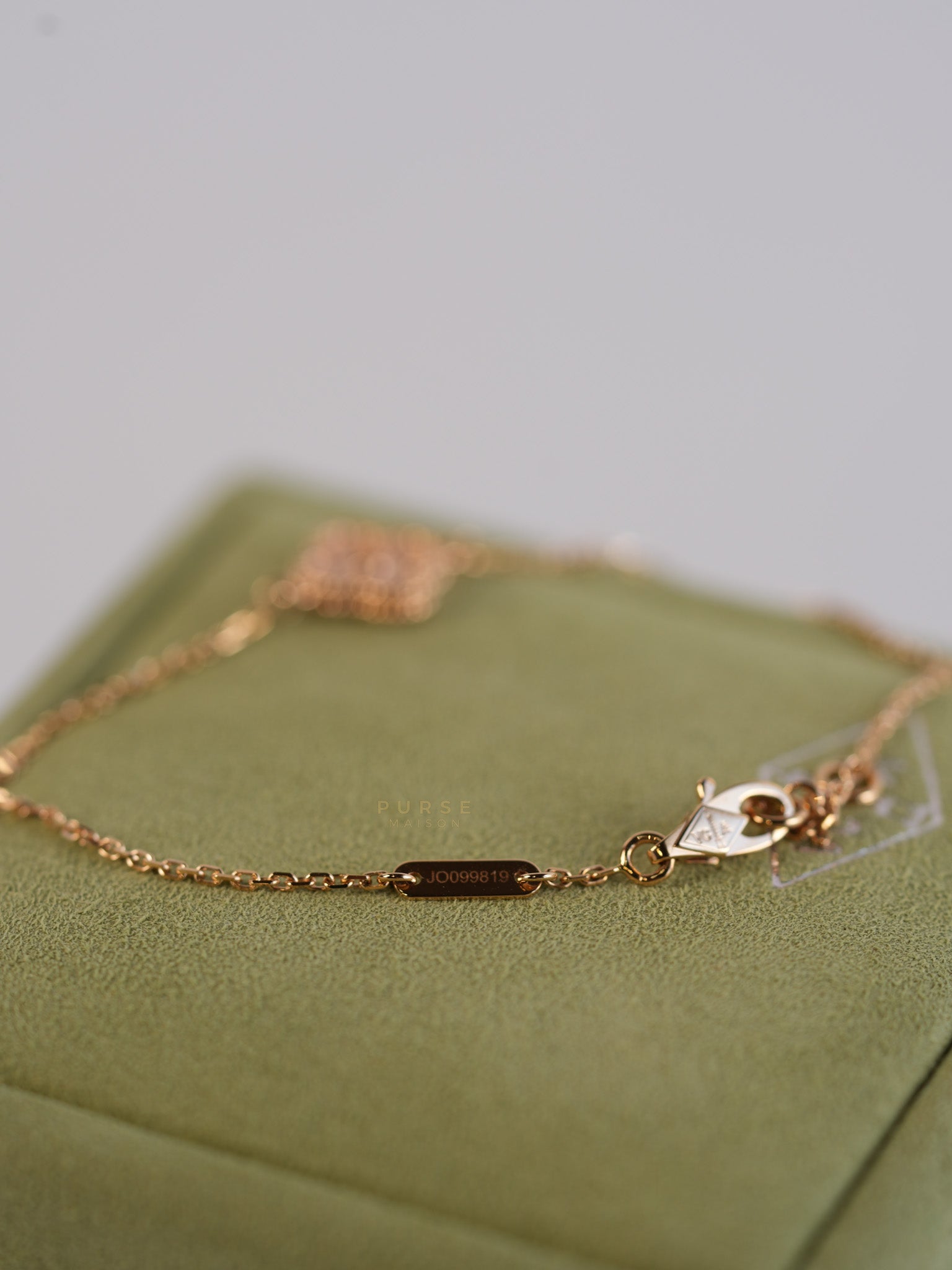Sweet Alhambra Rose Gold Bracelet | Purse Maison Luxury Bags Shop