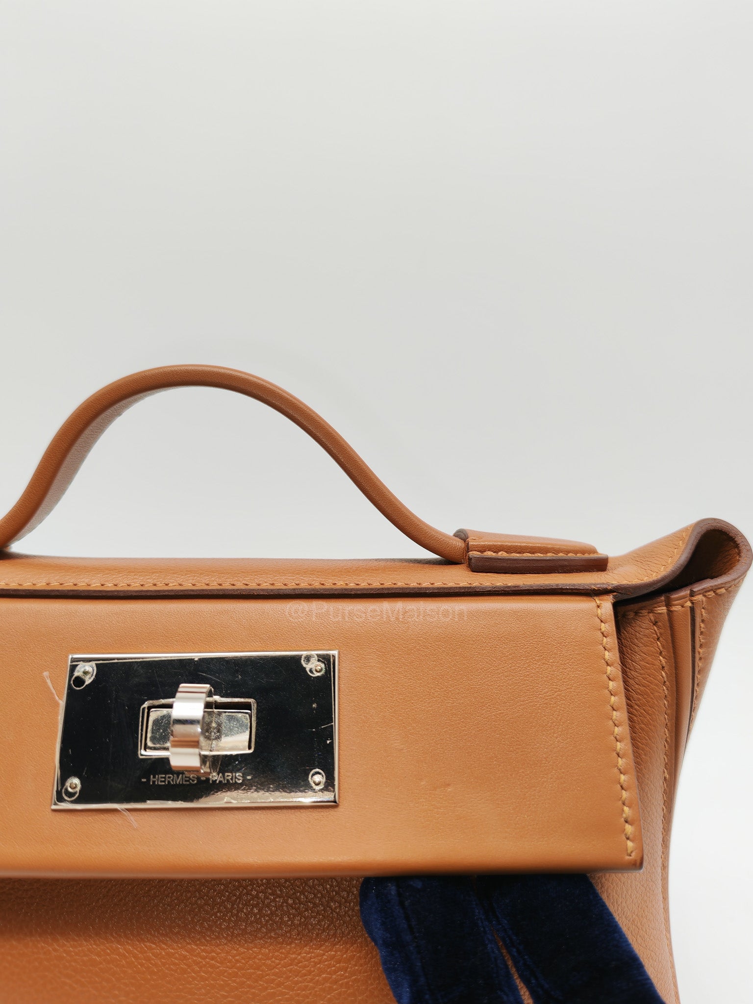 Hermes 24/24 Mini 21 in Gold Evercolor Leather Palladium Hardware Stamp U(2022)
