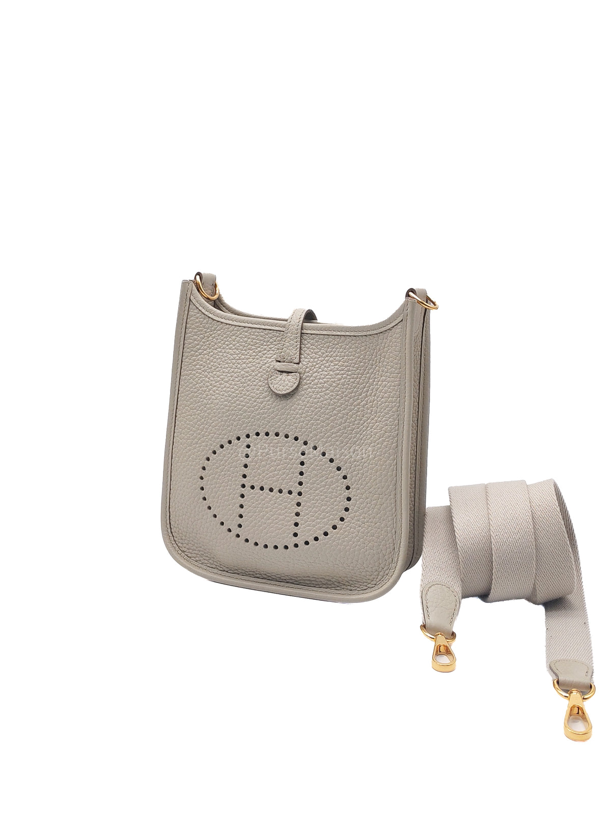 Hermes Mini Evelyne 16 Amazon Taurillon Clemence Leather and Gold Hardware Stamp U (2022)