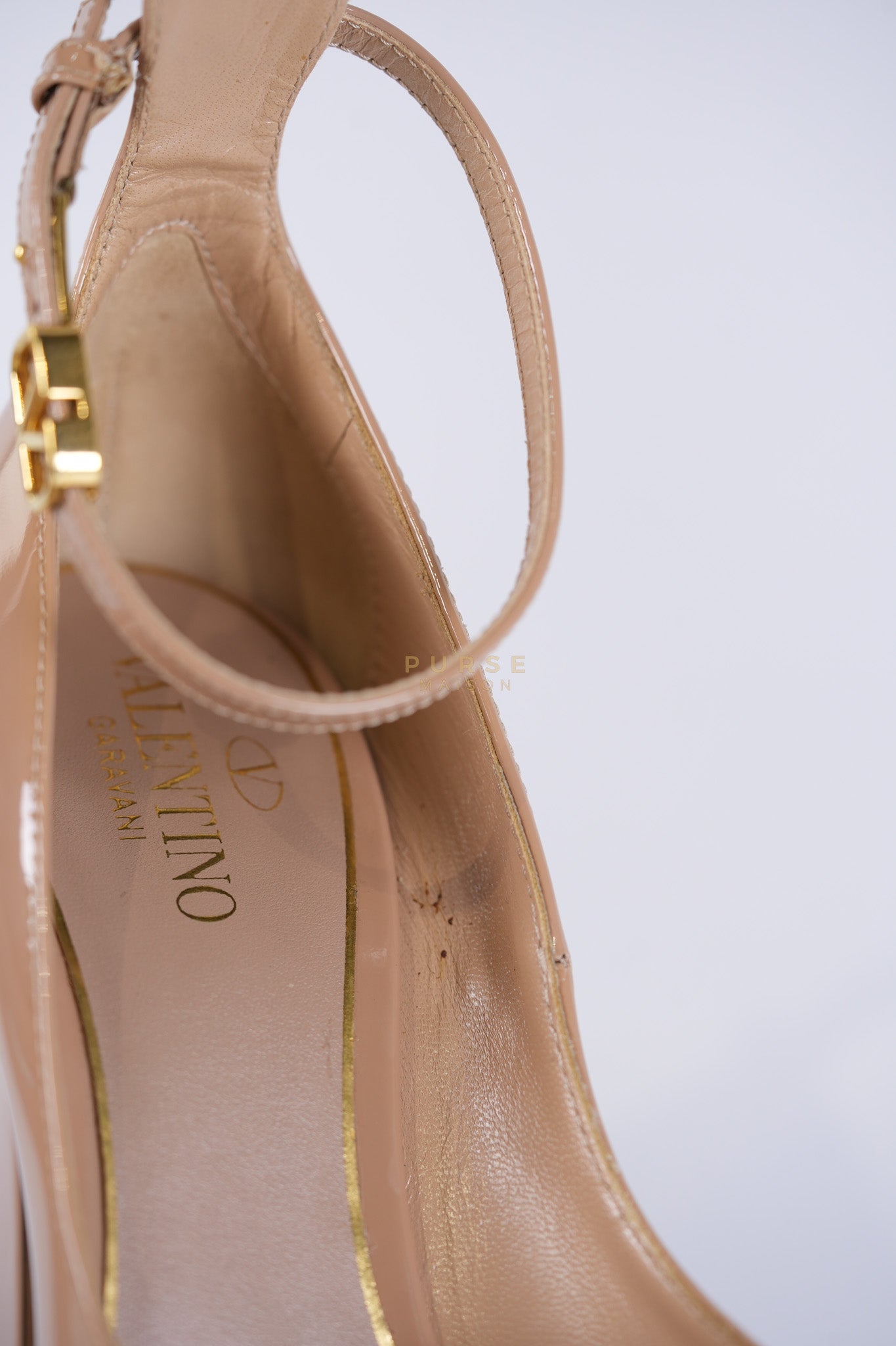 Tango Beige Patent Leather Pumps Size 36 EU (22.5 cm) | Purse Maison Luxury Bags Shop