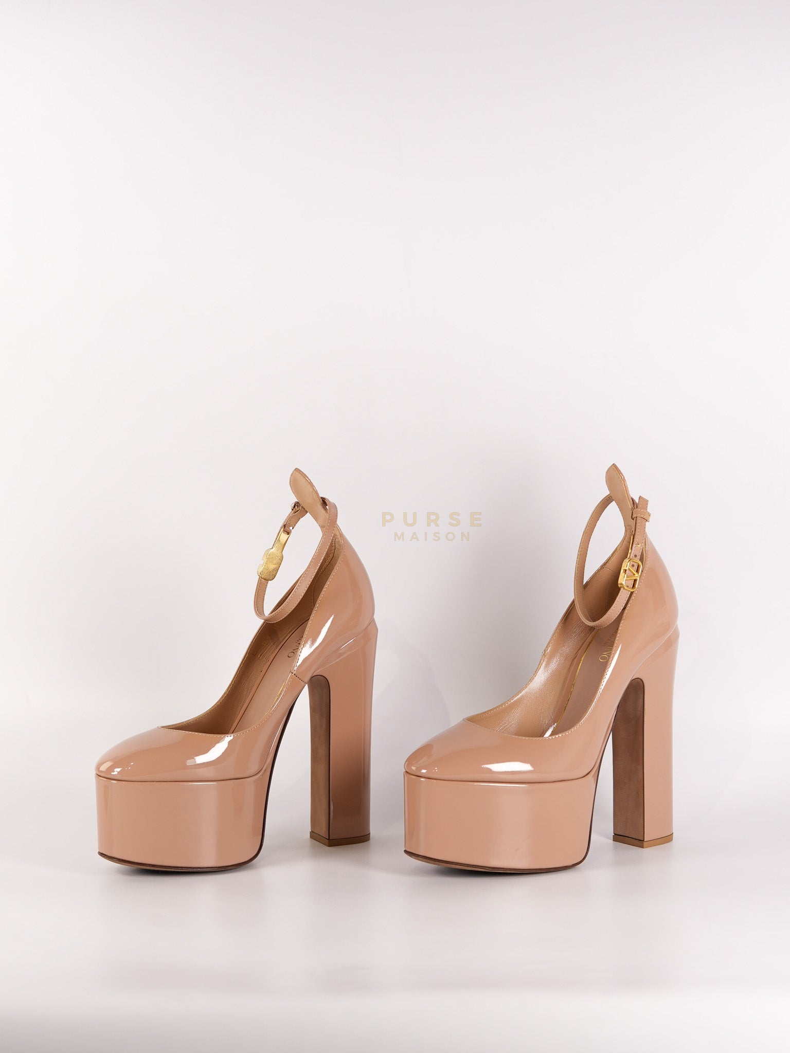 Tango Beige Patent Leather Pumps Size 36 EU (22.5 cm) | Purse Maison Luxury Bags Shop