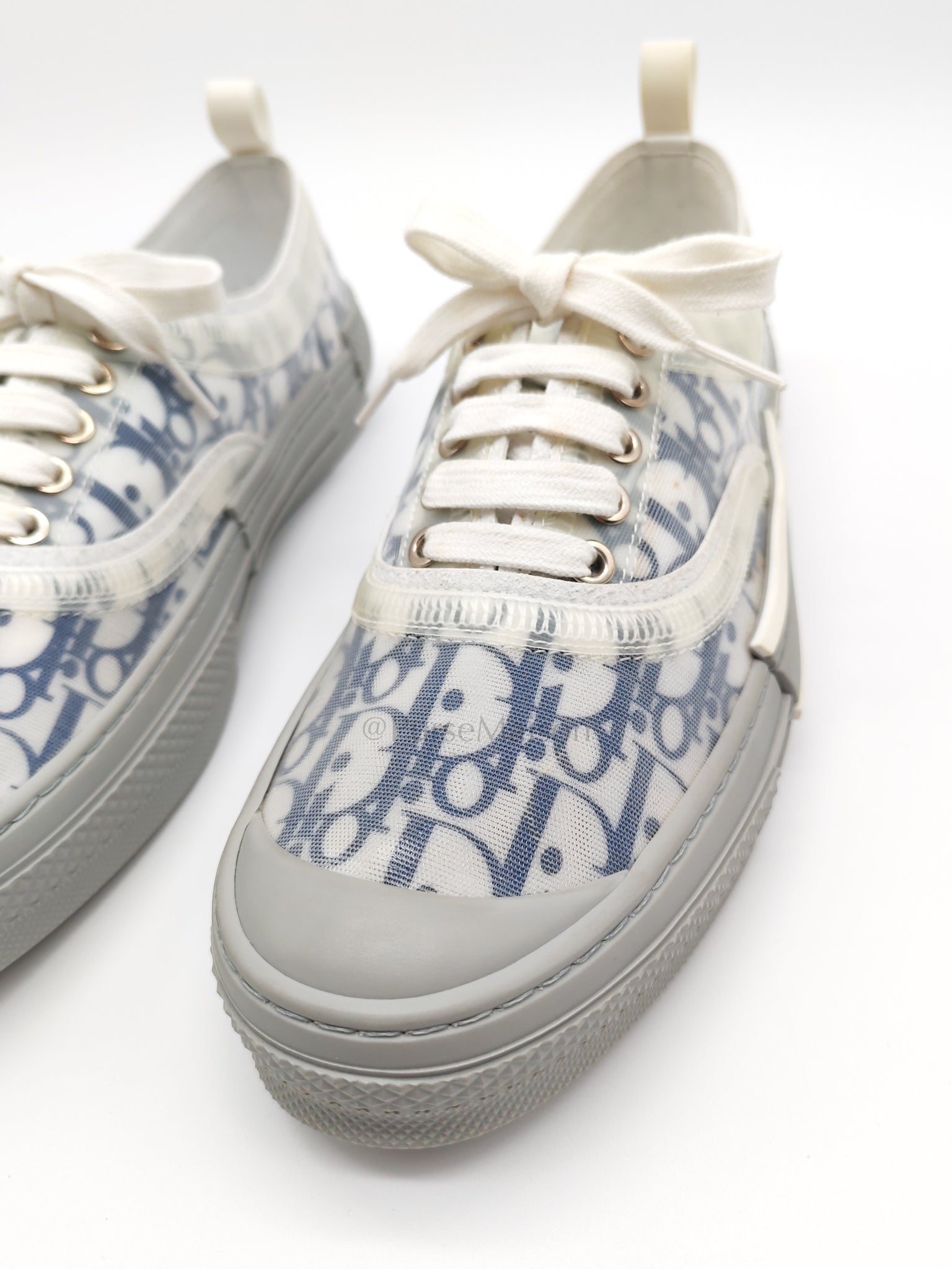 Technical Canvas Blue Oblique B23 Low Top Sneaker Size 43EU (27CM) | Purse Maison Luxury Bags Shop