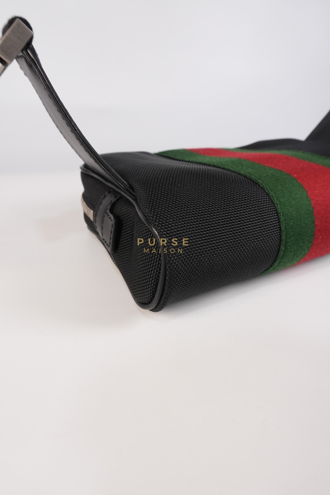 Techno Canvas Black Belt Bag | Purse Maison Luxury Bags Shop