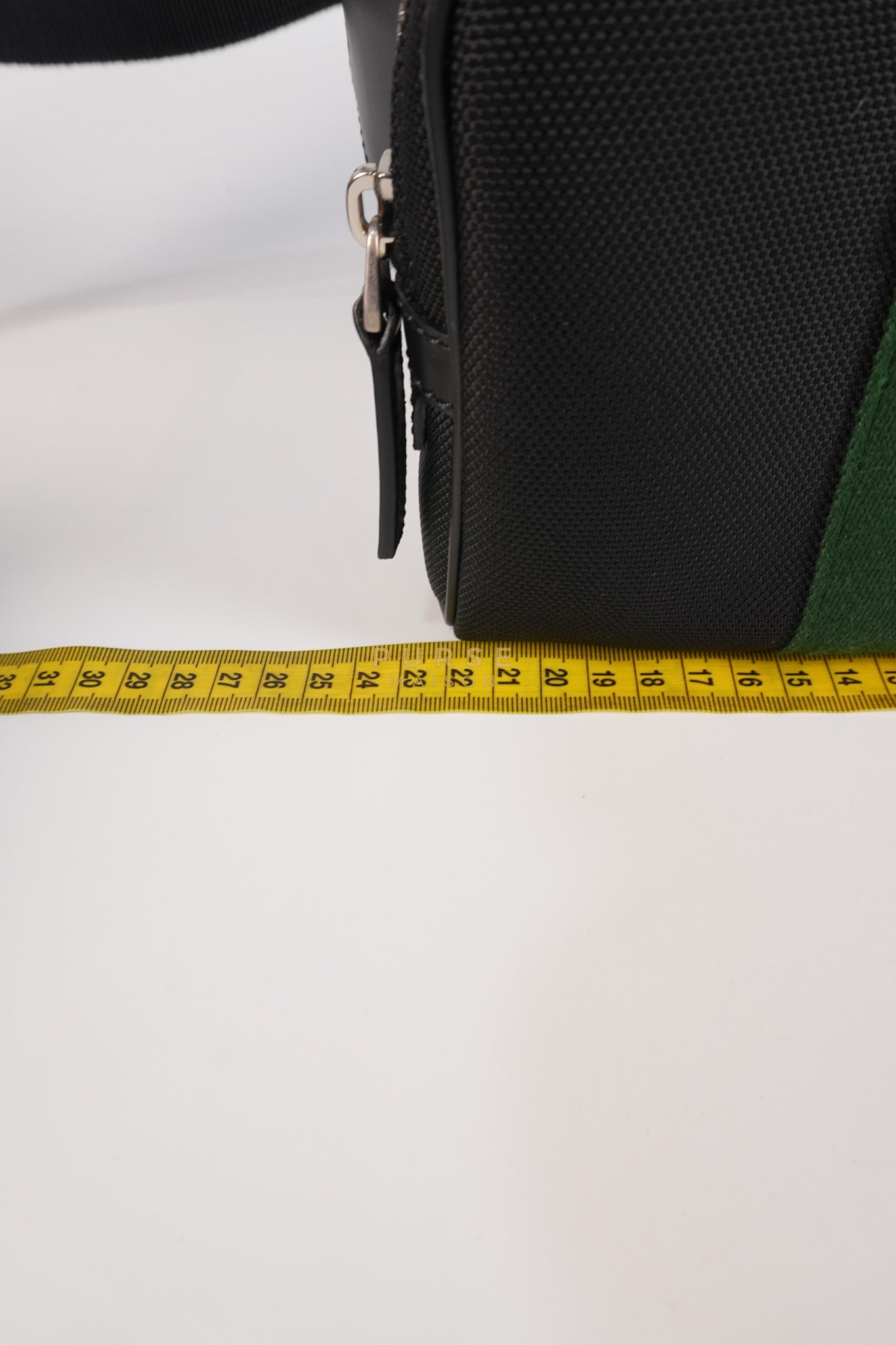 Techno Canvas Black Belt Bag | Purse Maison Luxury Bags Shop