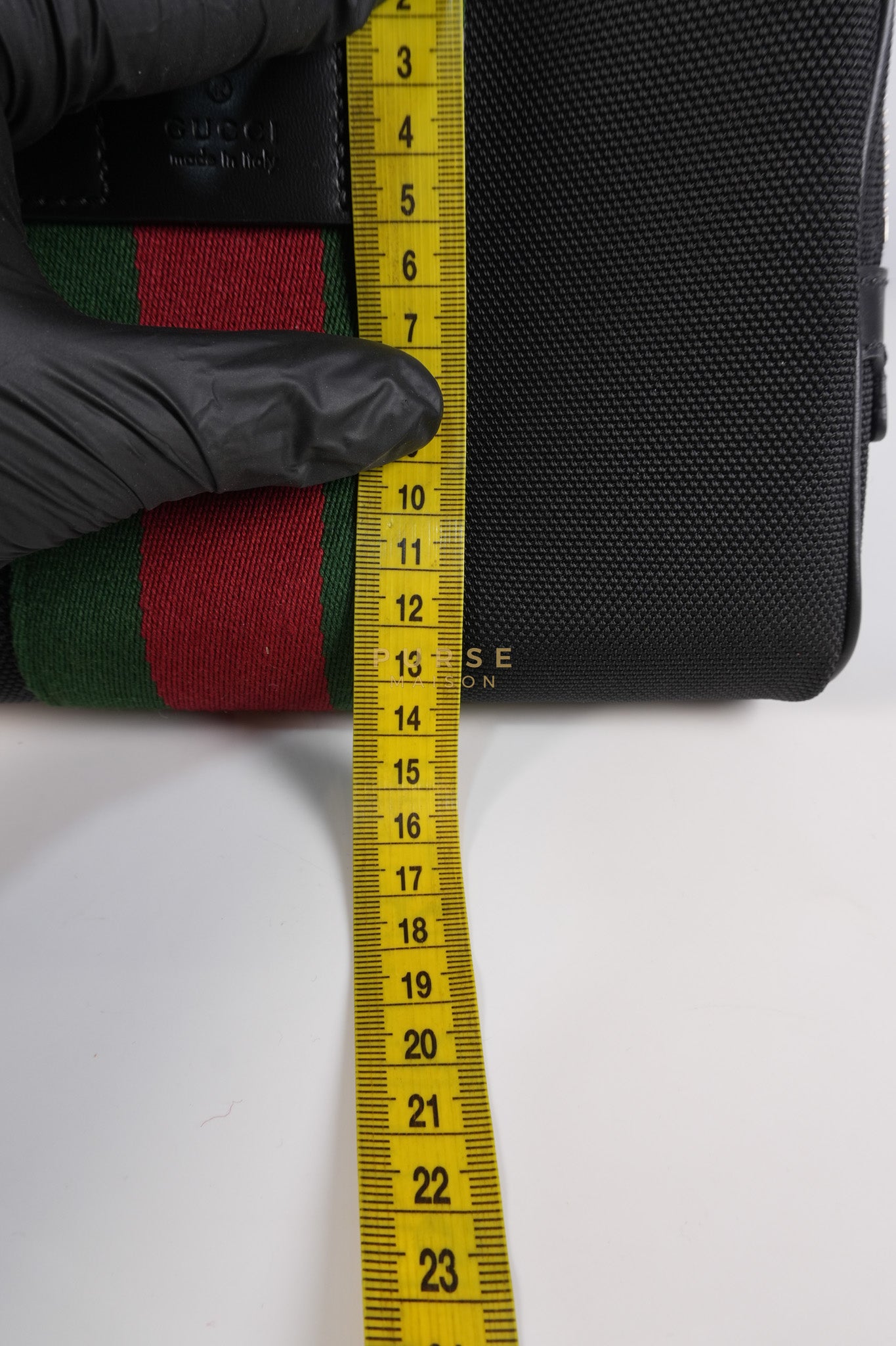 Techno Canvas Black Belt Bag | Purse Maison Luxury Bags Shop