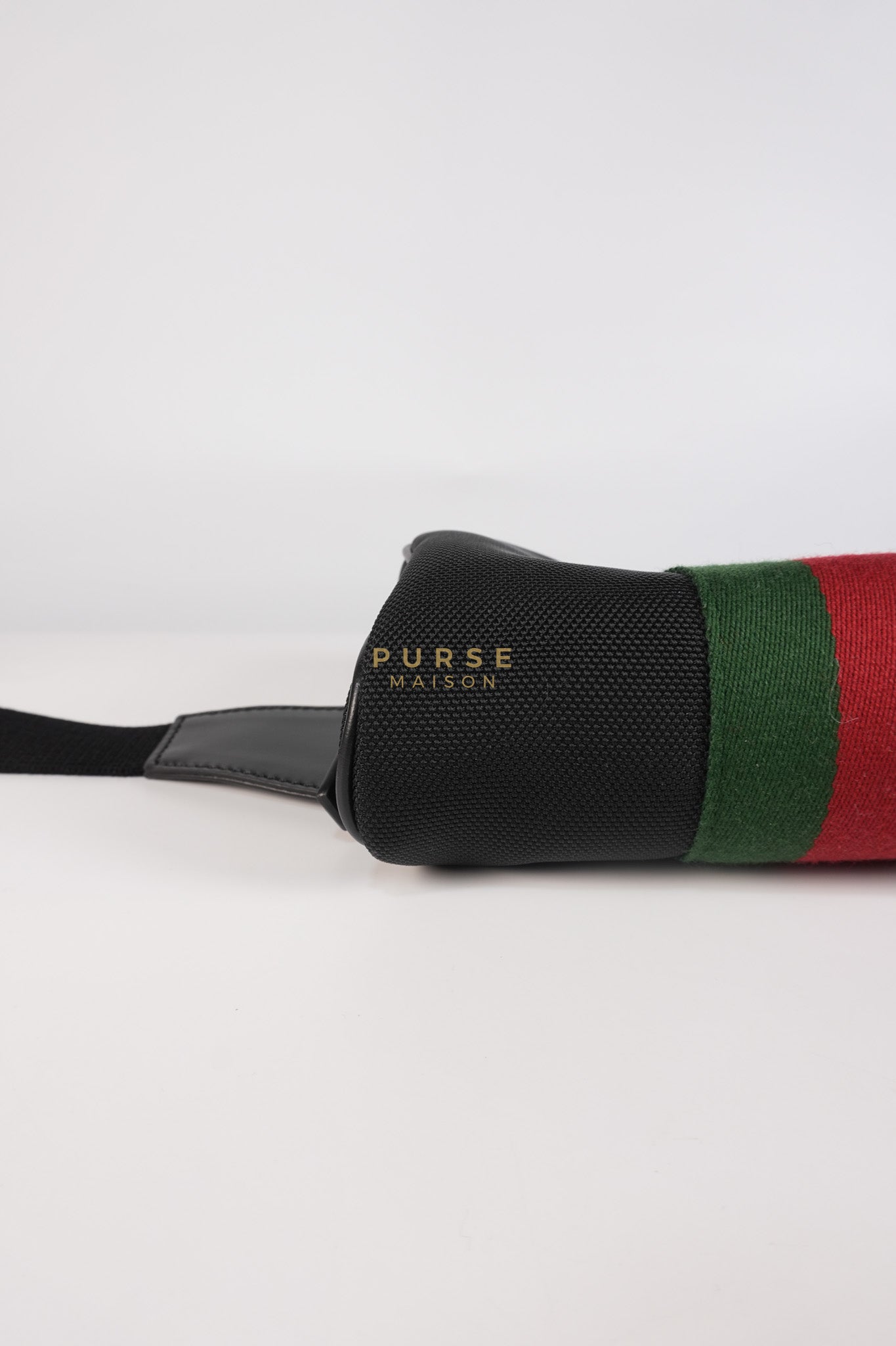 Techno Canvas Black Belt Bag | Purse Maison Luxury Bags Shop