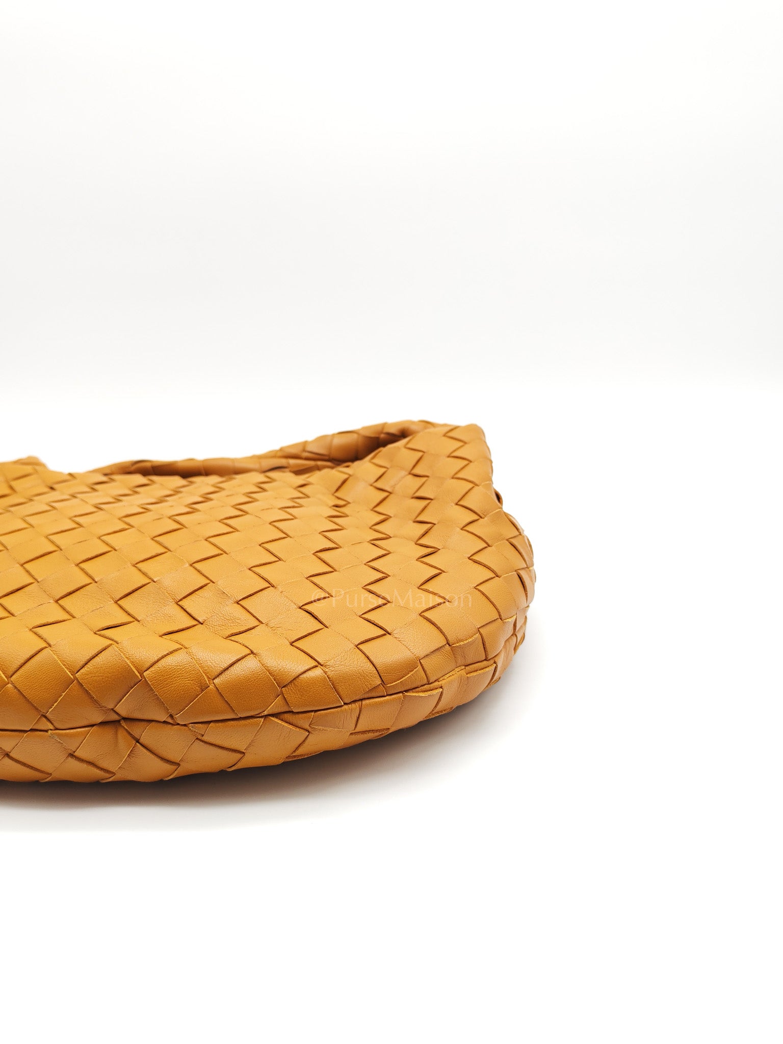 Teen Jodie Shoulder Bag in Caramel Intrecciato Woven Leather | Purse Maison Luxury Bags Shop