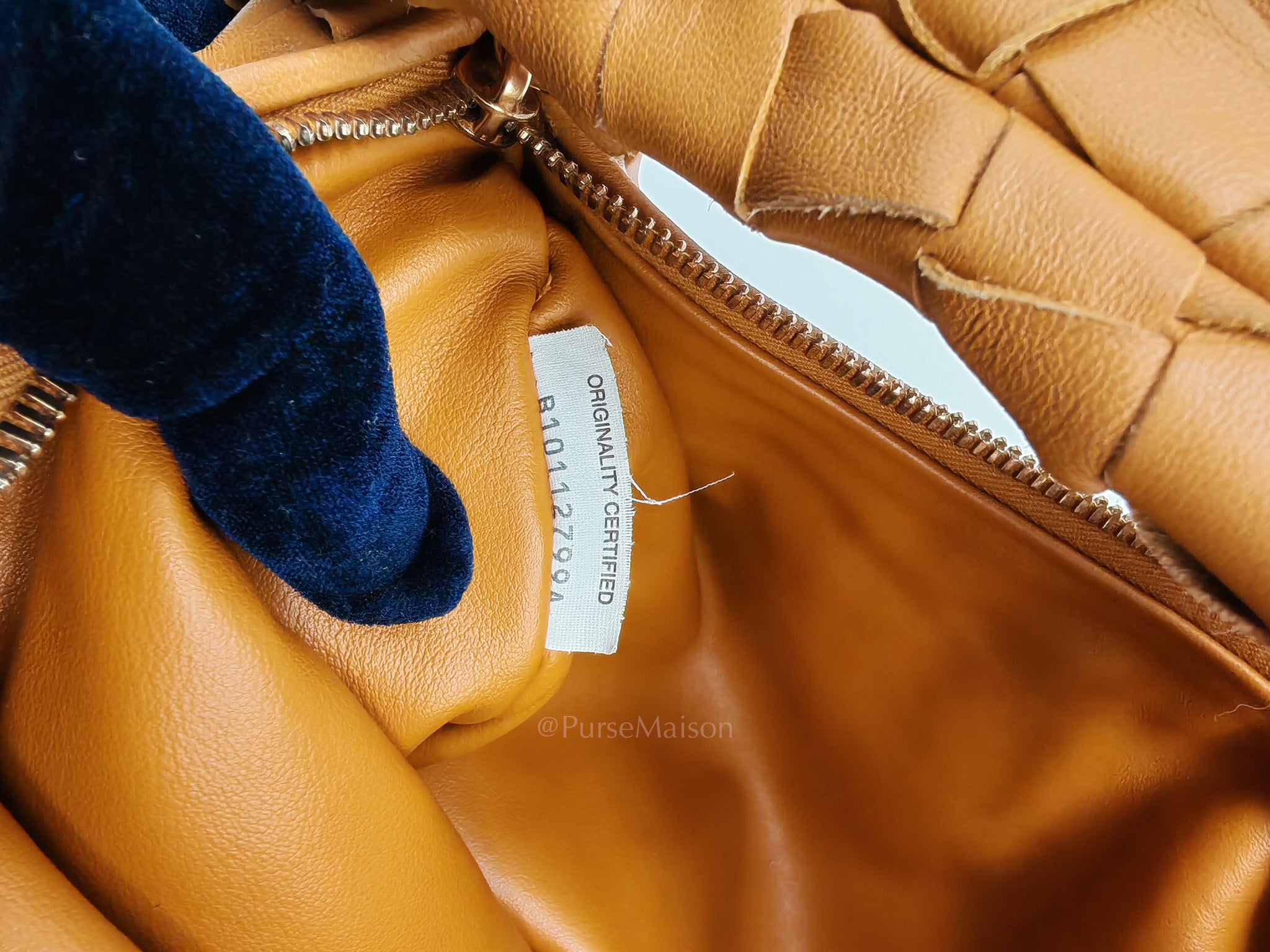 Teen Jodie Shoulder Bag in Caramel Intrecciato Woven Leather | Purse Maison Luxury Bags Shop
