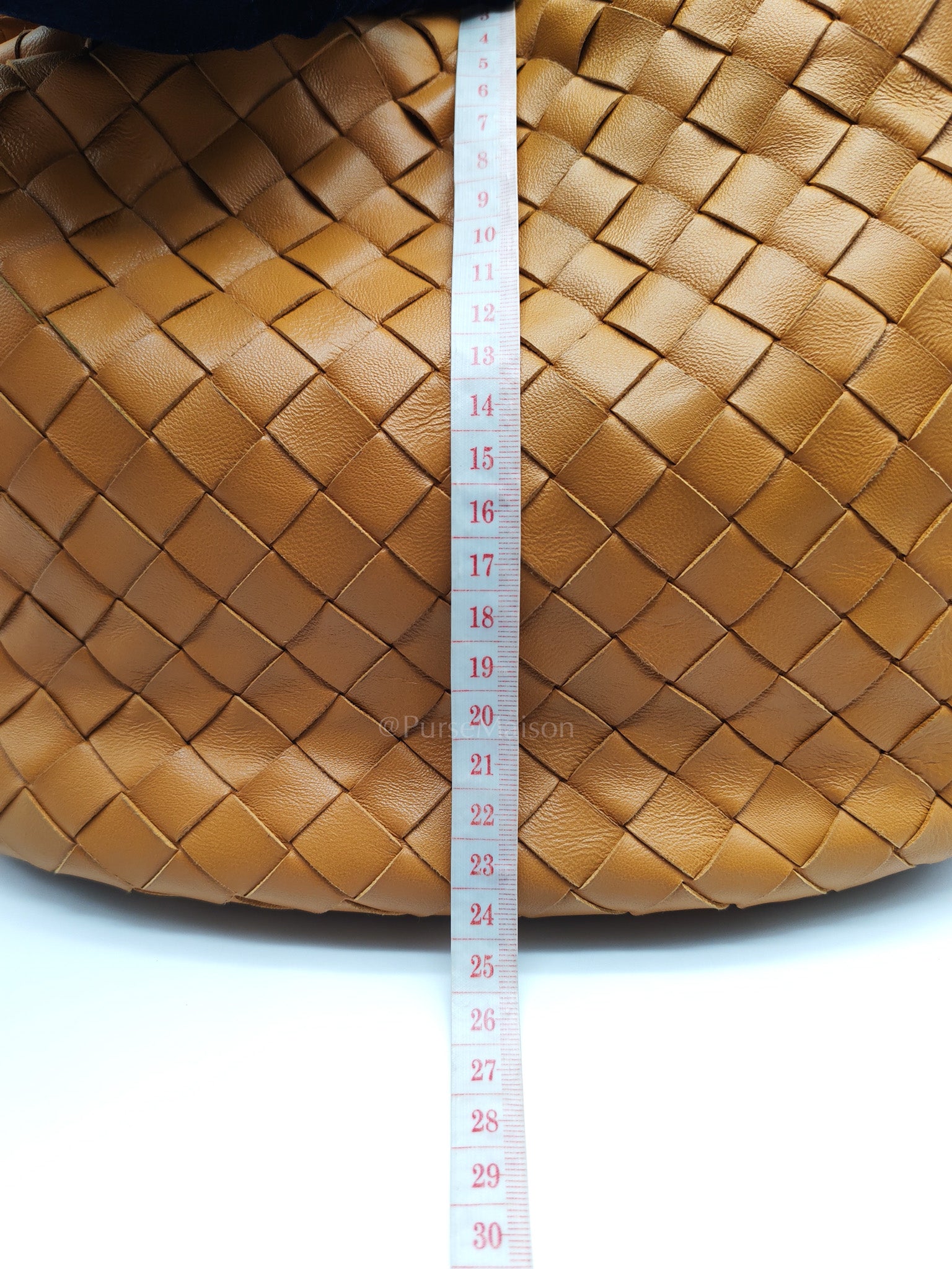 Teen Jodie Shoulder Bag in Caramel Intrecciato Woven Leather | Purse Maison Luxury Bags Shop