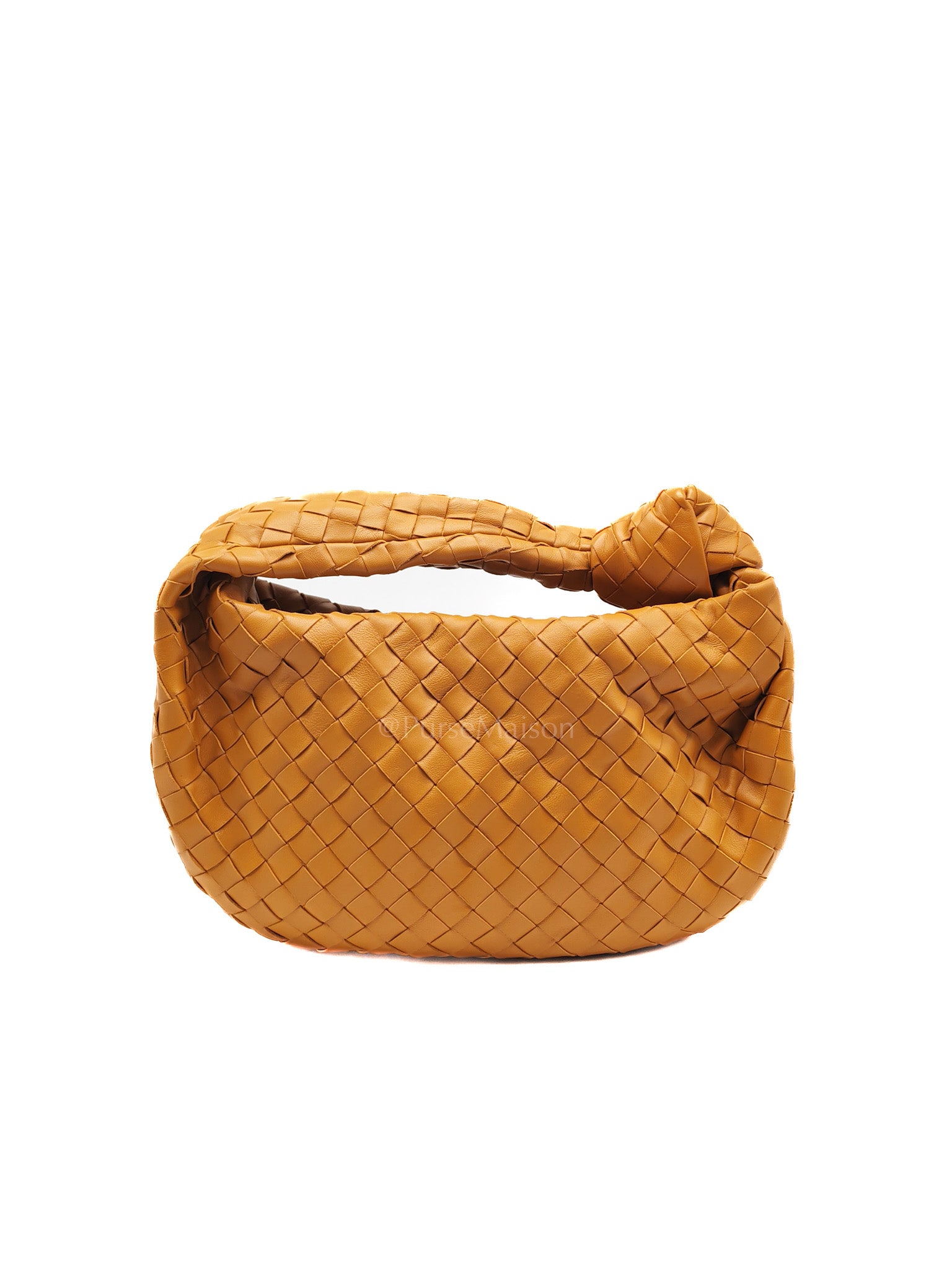 Teen Jodie Shoulder Bag in Caramel Intrecciato Woven Leather | Purse Maison Luxury Bags Shop