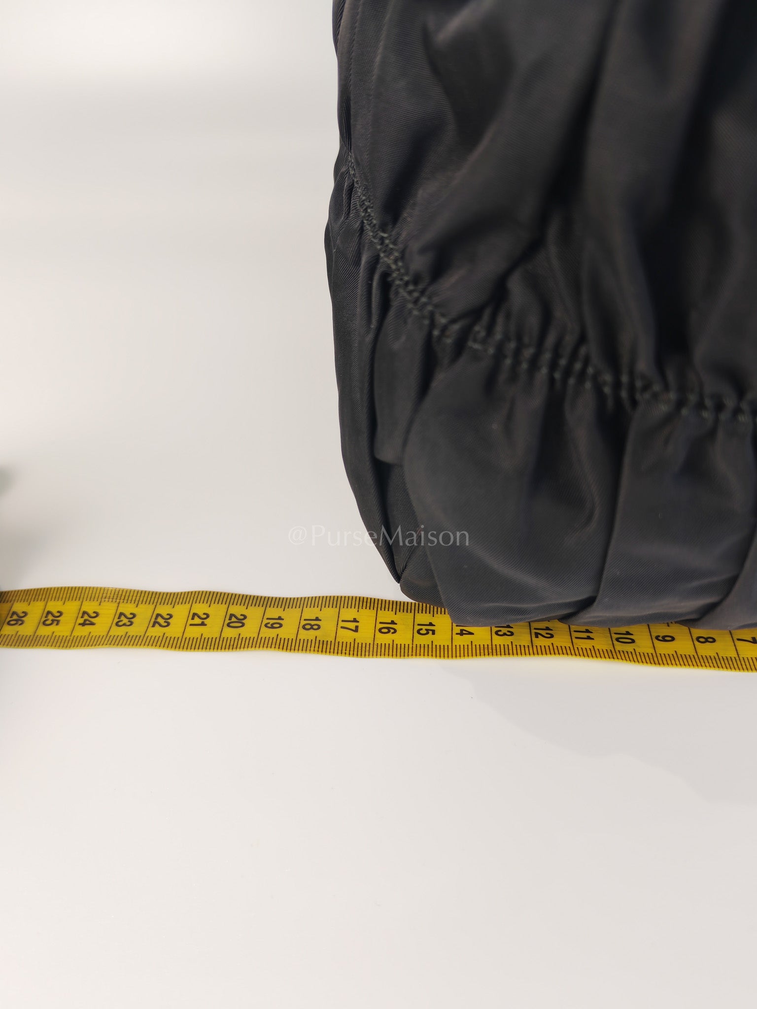 Tessuto Gaufre Two-Way Bag in Noir | Purse Maison Luxury Bags Shop