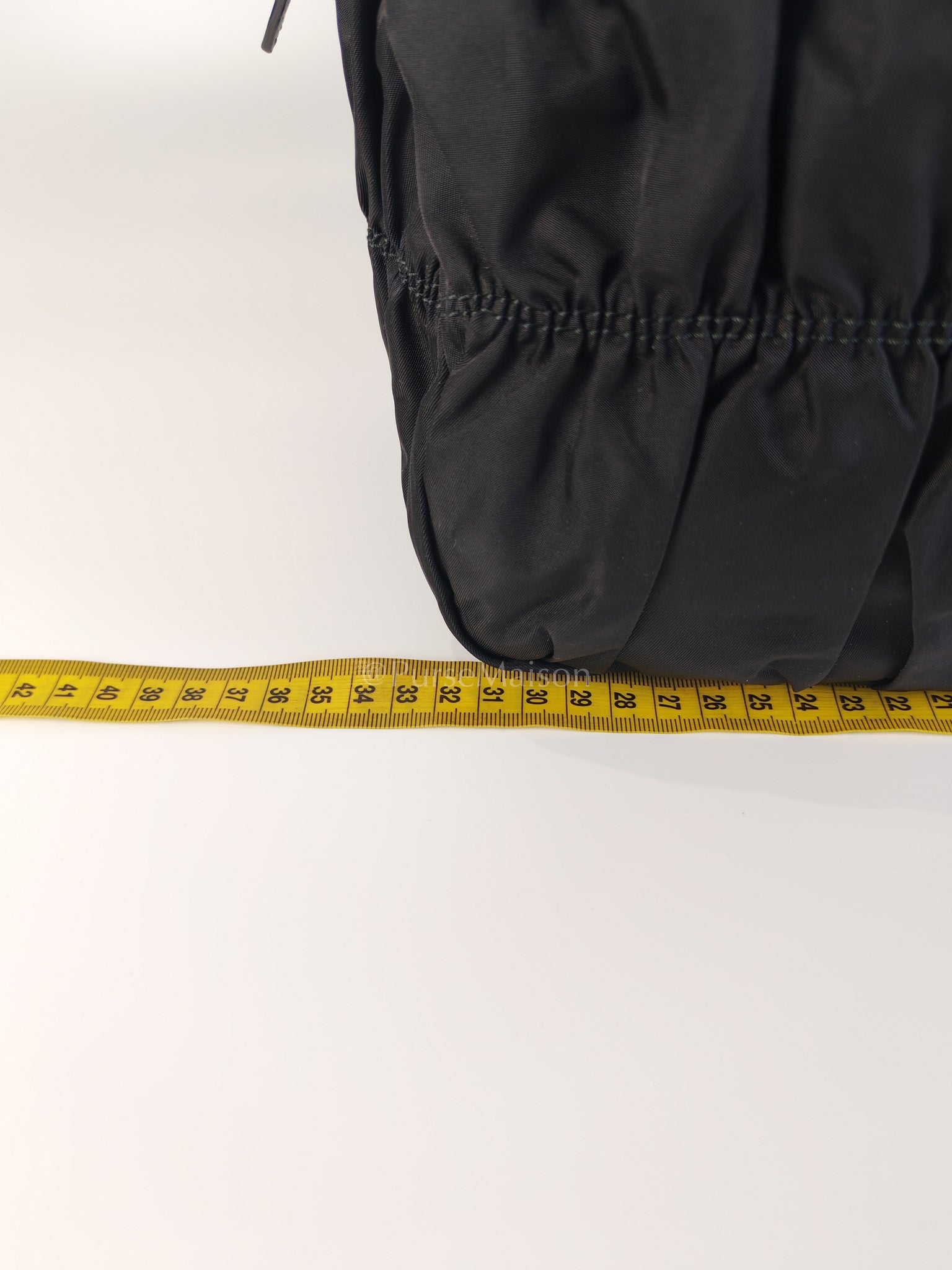 Tessuto Gaufre Two-Way Bag in Noir | Purse Maison Luxury Bags Shop