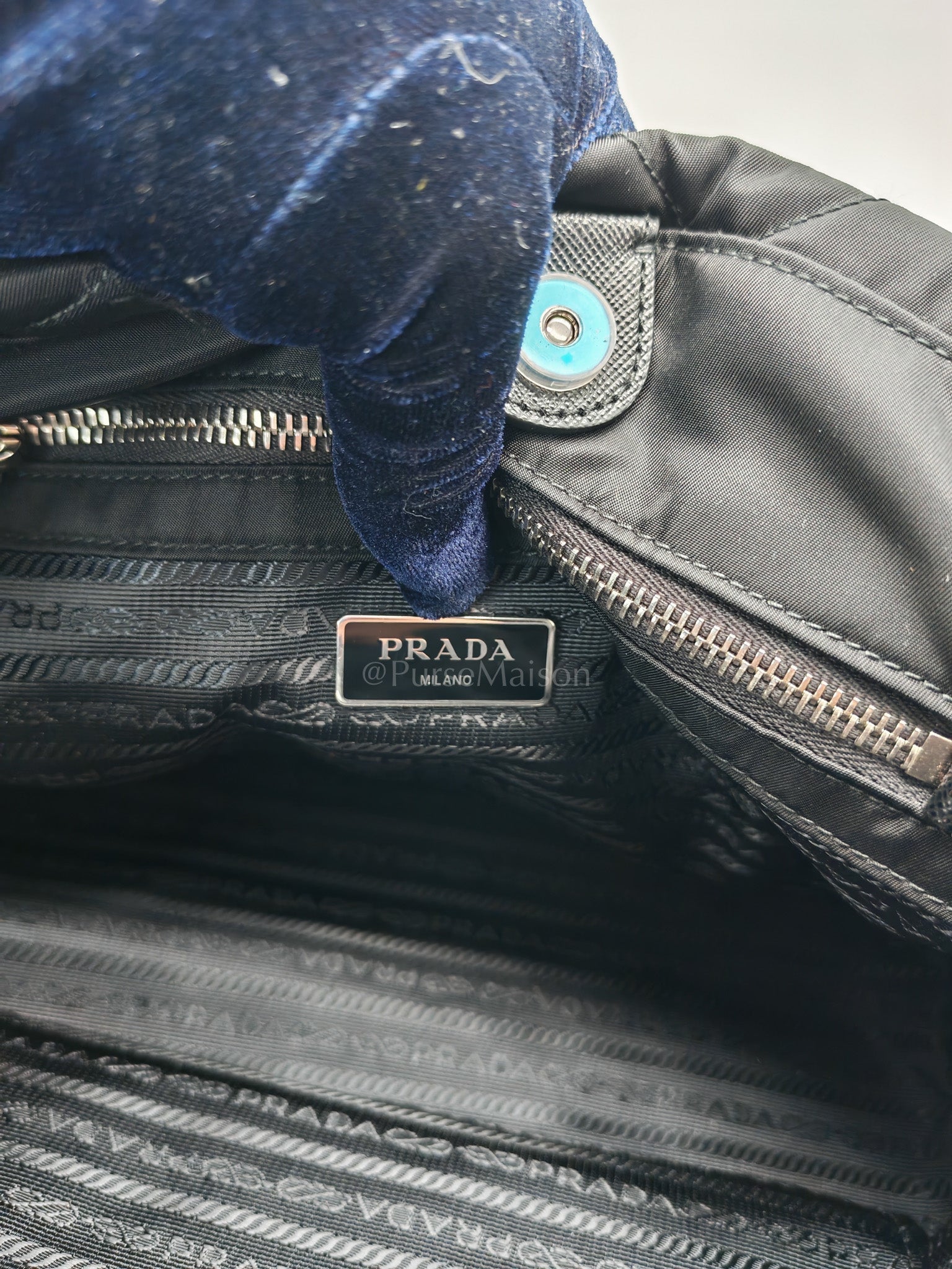 Tessuto Impuntu Black Quilted Nylon Chain Tote Bag | Purse Maison Luxury Bags Shop