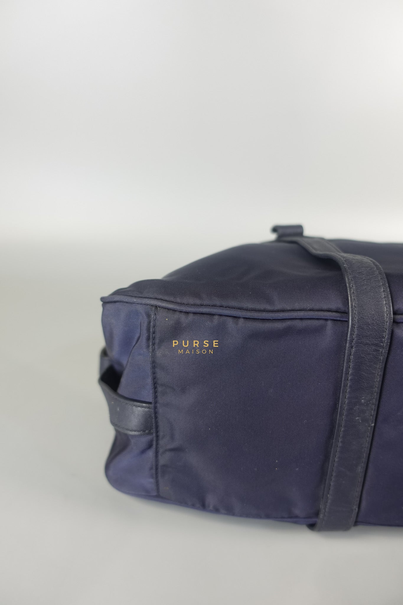 Tessuto Blue Nylon Hand Bag | Purse Maison Luxury Bags Shop