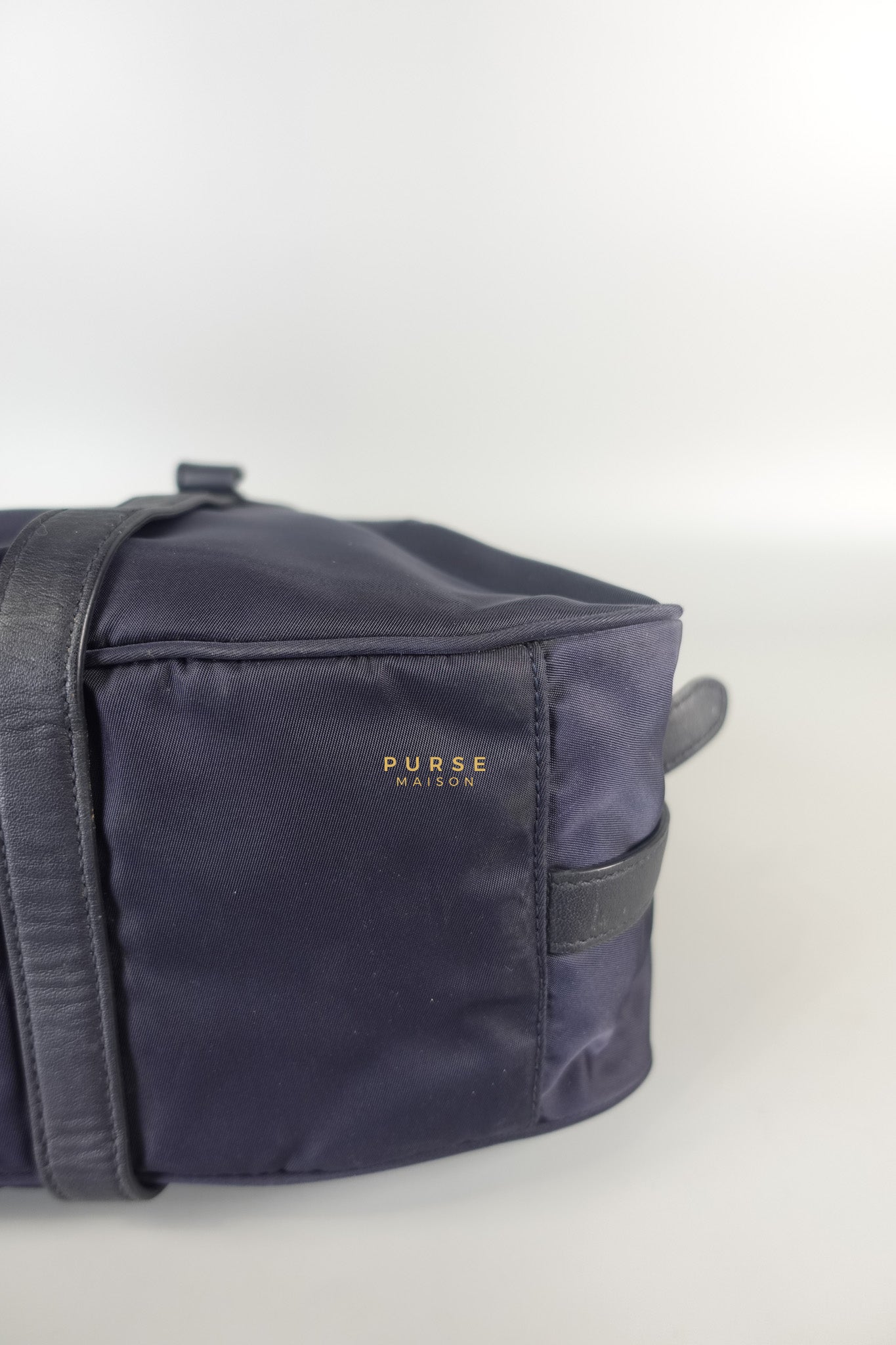 Tessuto Blue Nylon Hand Bag | Purse Maison Luxury Bags Shop
