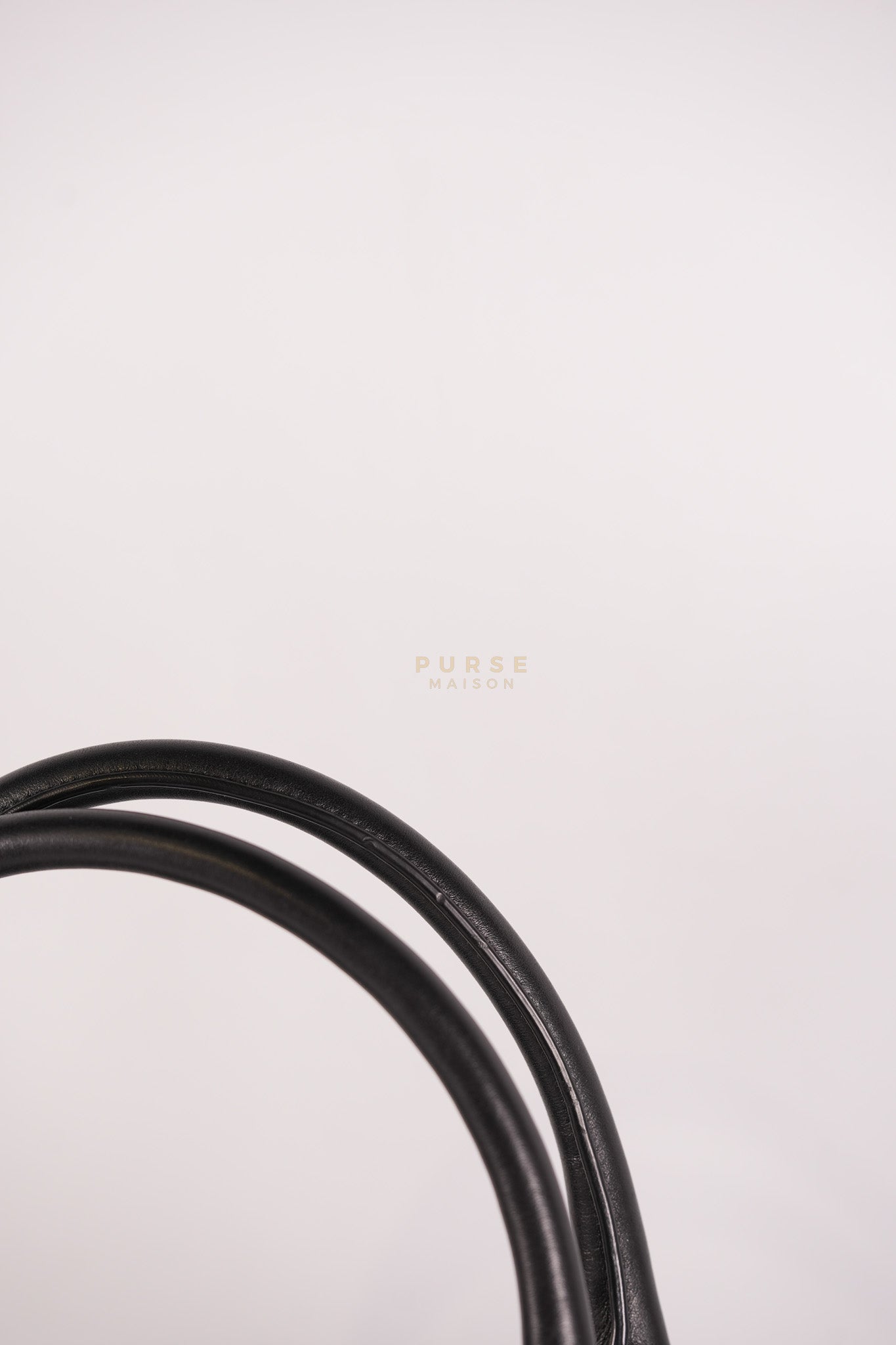 Tessuto Nylon Top Handle Shoulder Bag in Black and Silver Hardware | Purse Maison Luxury Bags Shop