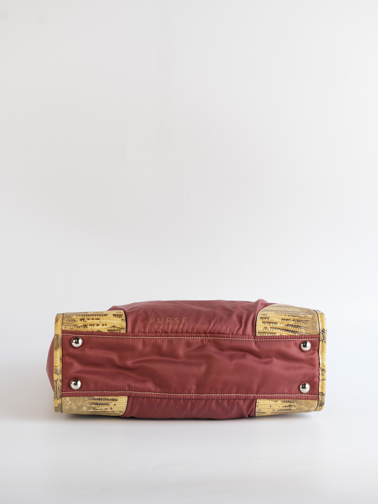 Tessuto Ouverture Large Burgundy Lizard Leather Crossbody Bag | Purse Maison Luxury Bags Shop