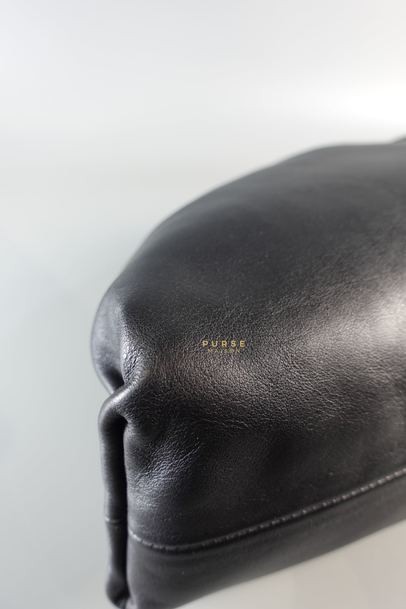 The Pouch Bag in Black Calfskin Leather | Purse Maison Luxury Bags Shop