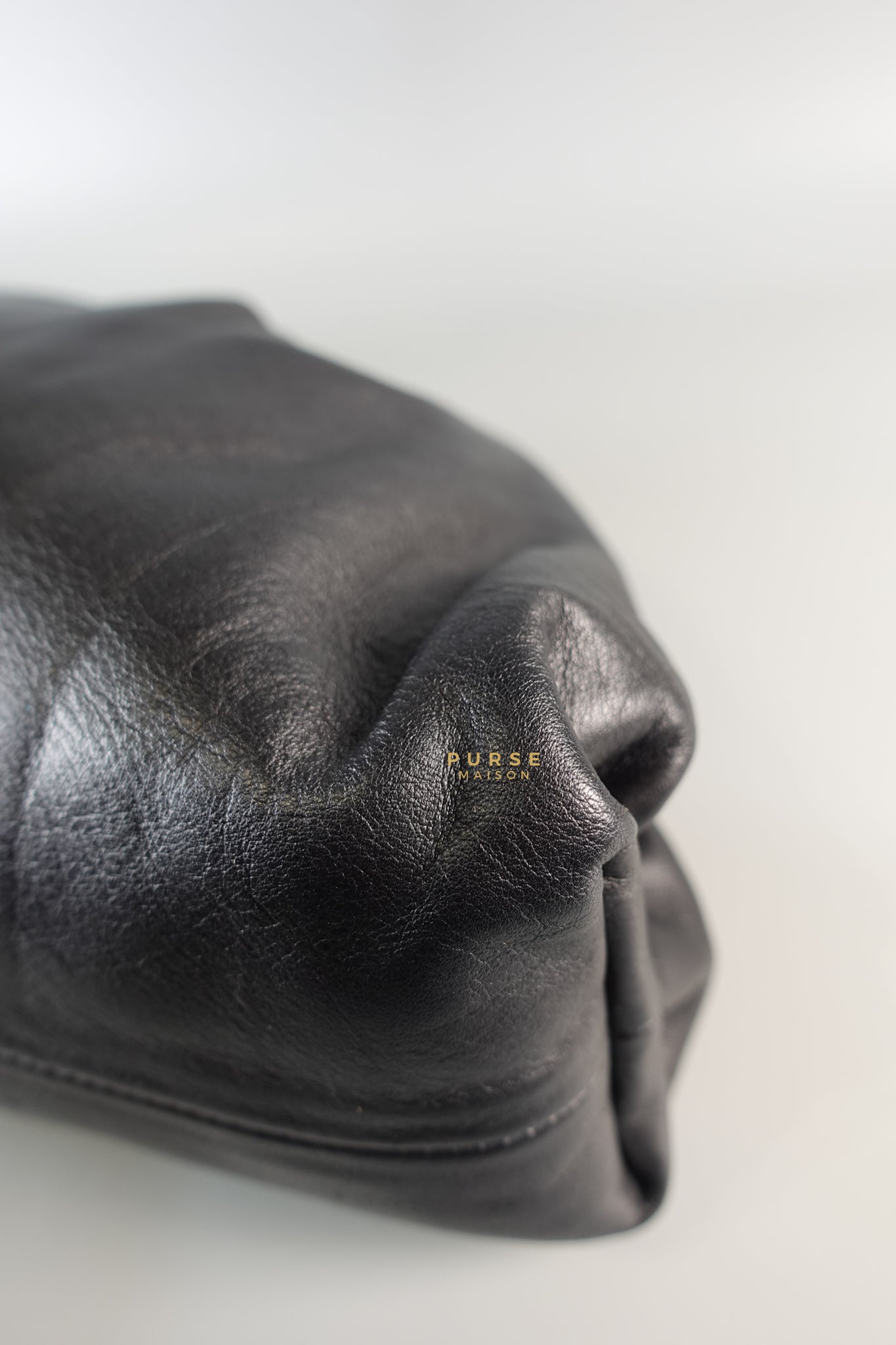 The Pouch Bag in Black Calfskin Leather | Purse Maison Luxury Bags Shop