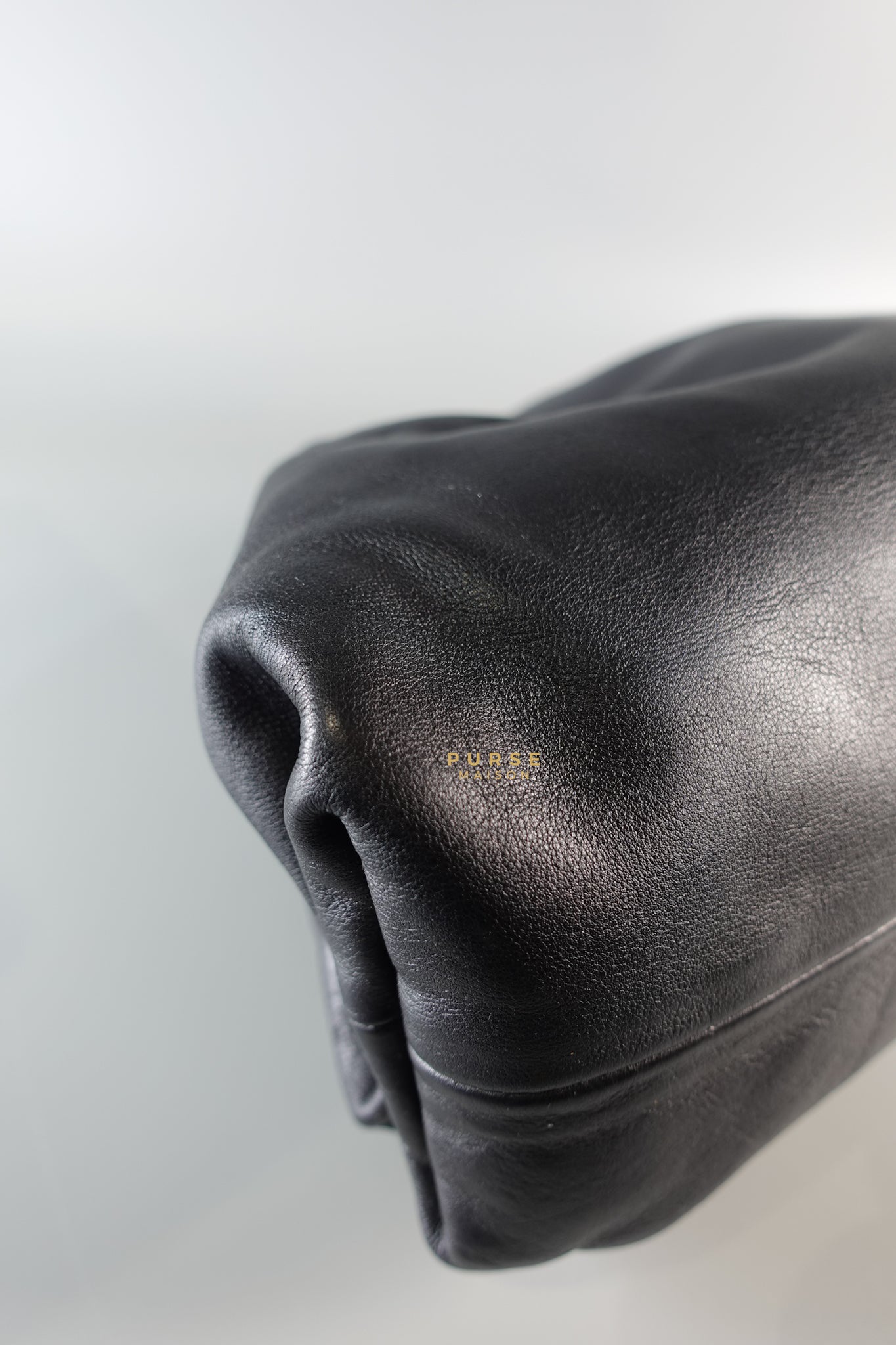 The Pouch Bag in Black Calfskin Leather | Purse Maison Luxury Bags Shop