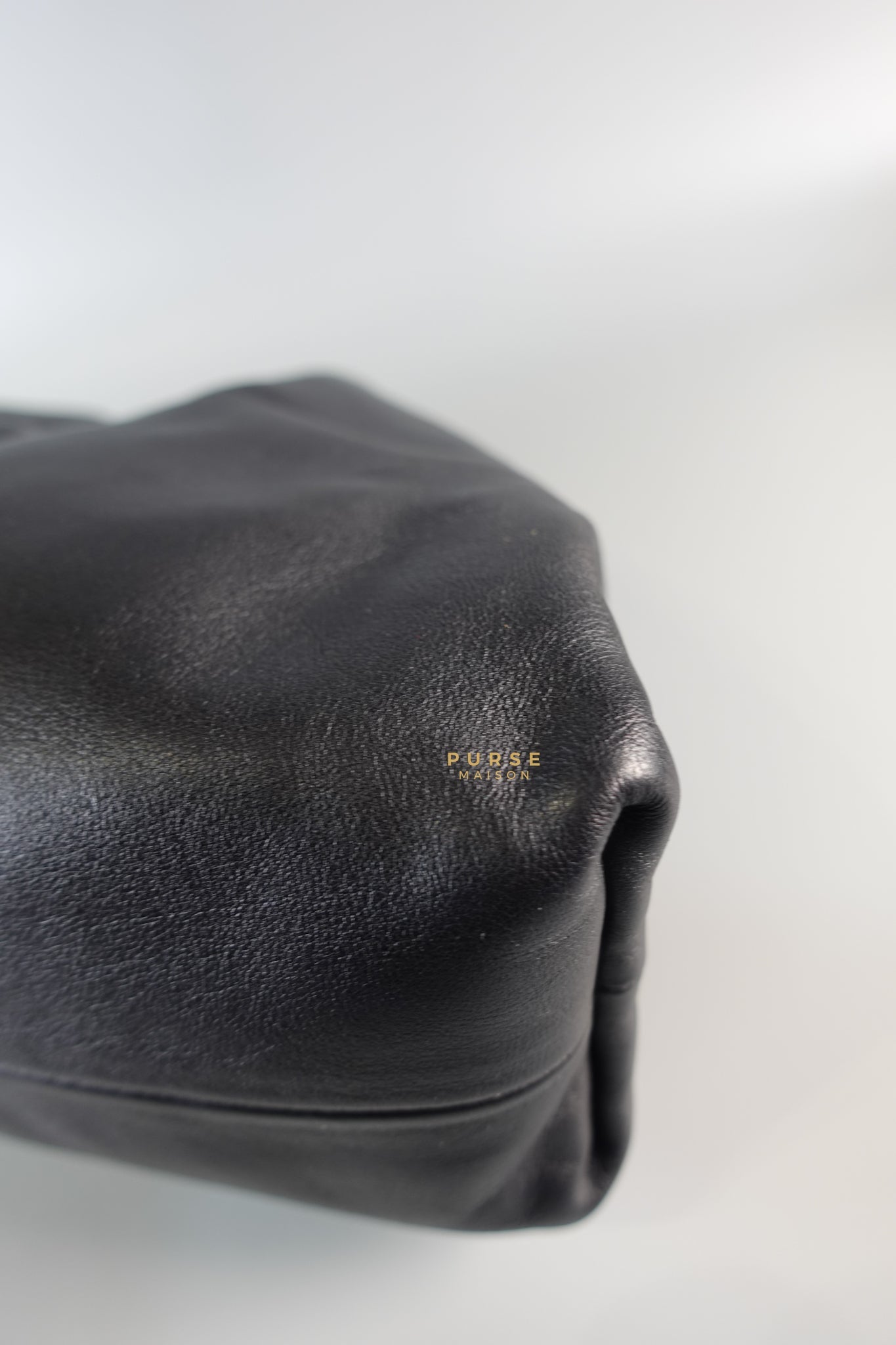 The Pouch Bag in Black Calfskin Leather | Purse Maison Luxury Bags Shop