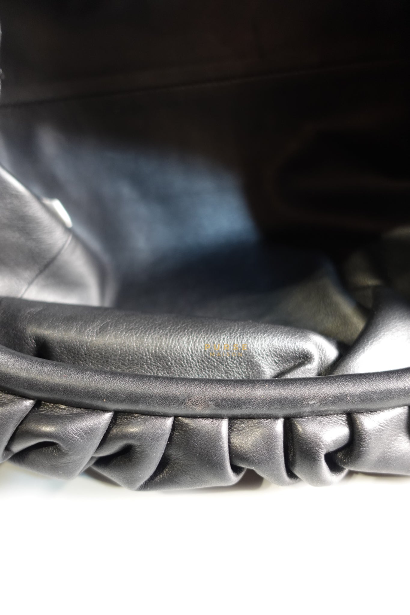 The Pouch Bag in Black Calfskin Leather | Purse Maison Luxury Bags Shop