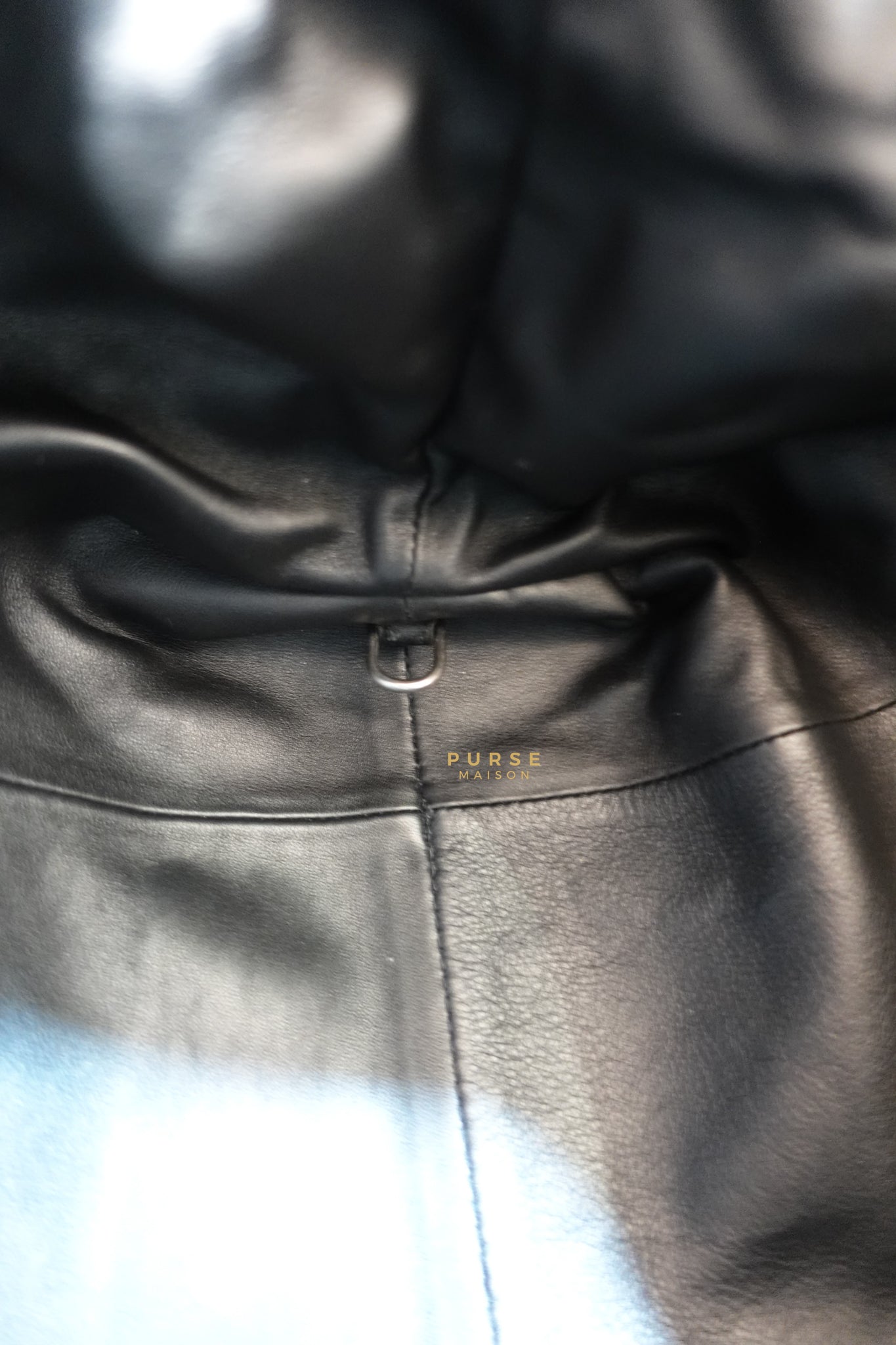 The Pouch Bag in Black Calfskin Leather | Purse Maison Luxury Bags Shop