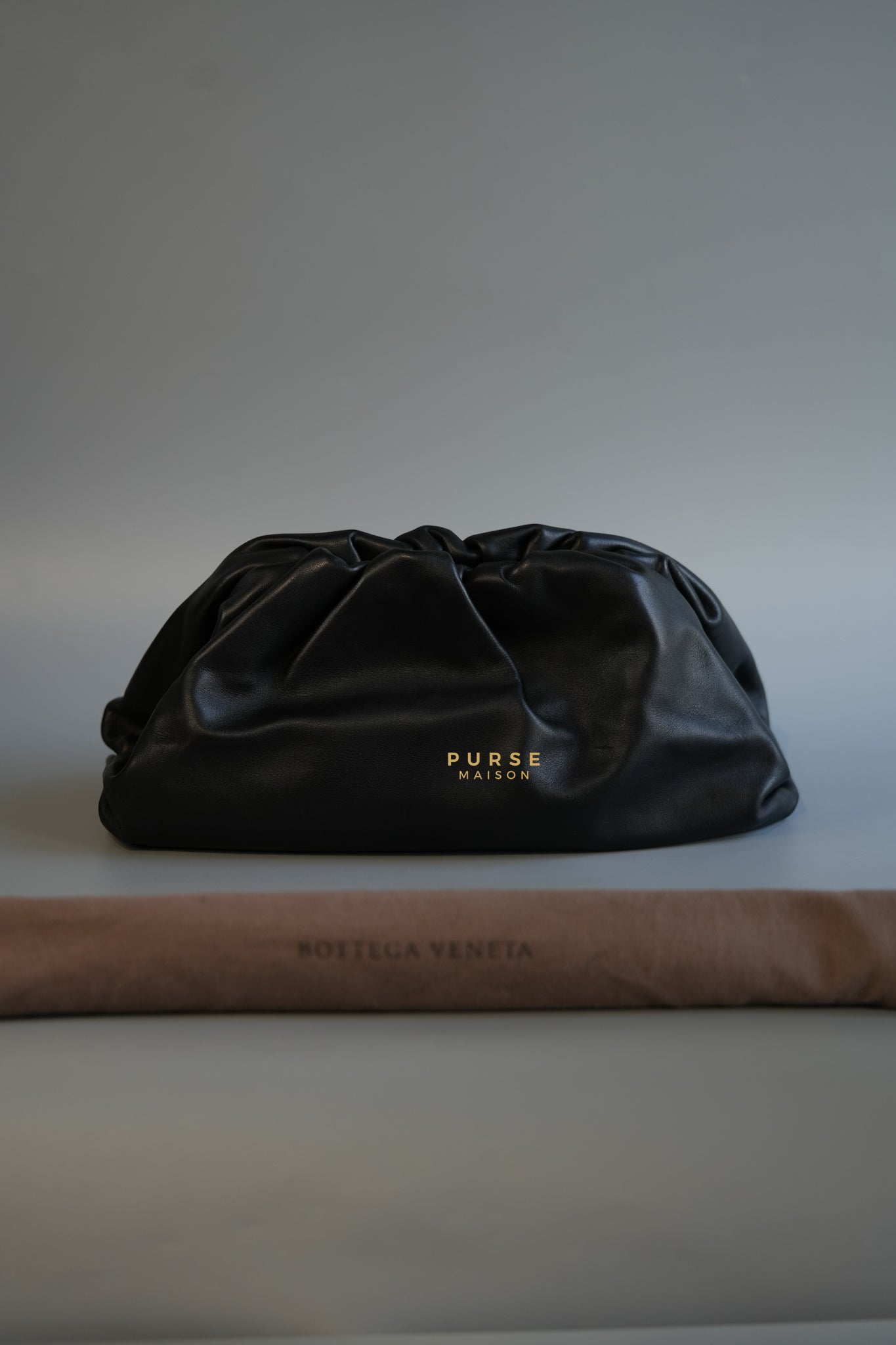 The Pouch Bag in Black Calfskin Leather | Purse Maison Luxury Bags Shop
