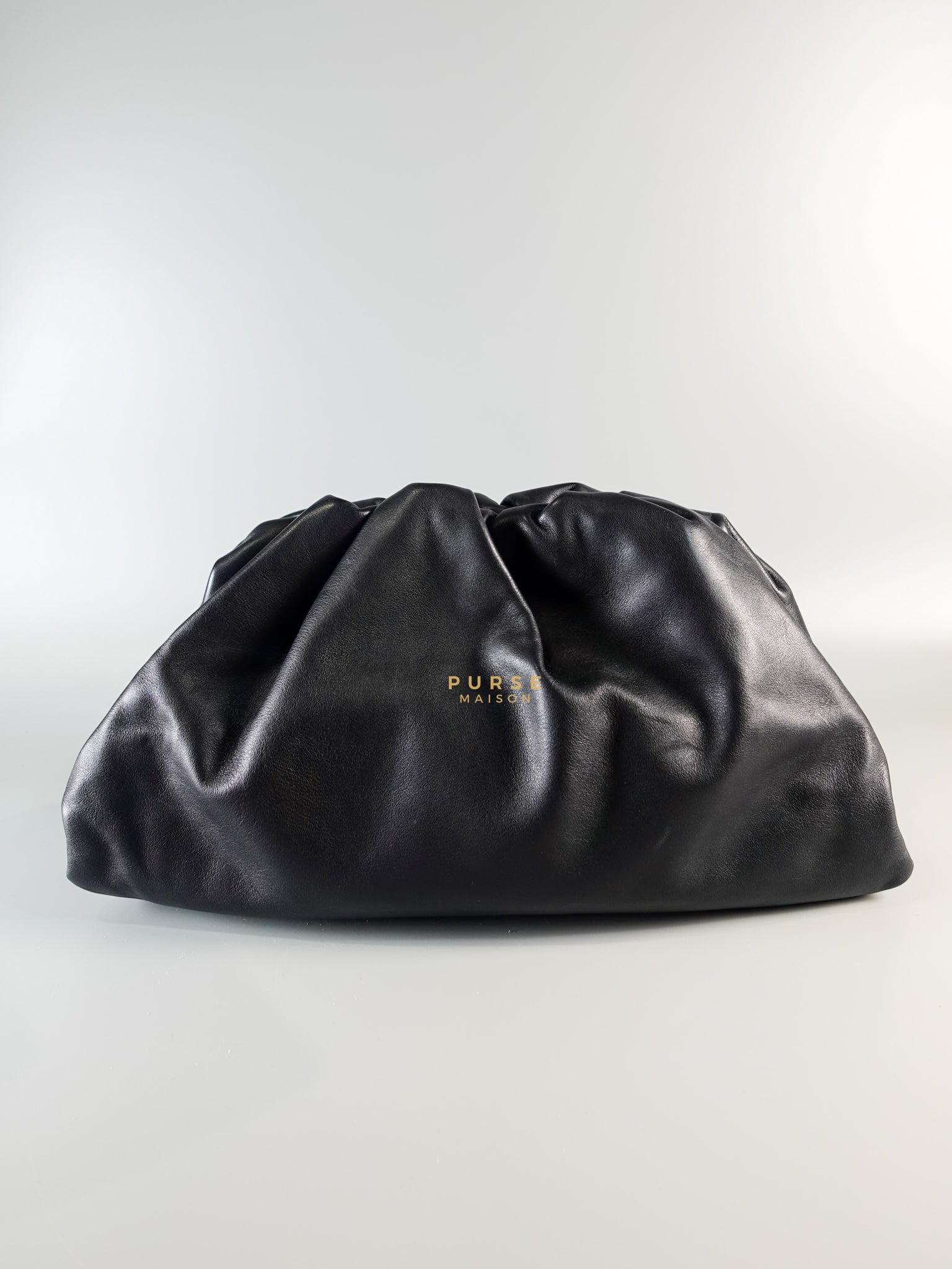 The Pouch Bag in Black Calfskin Leather | Purse Maison Luxury Bags Shop