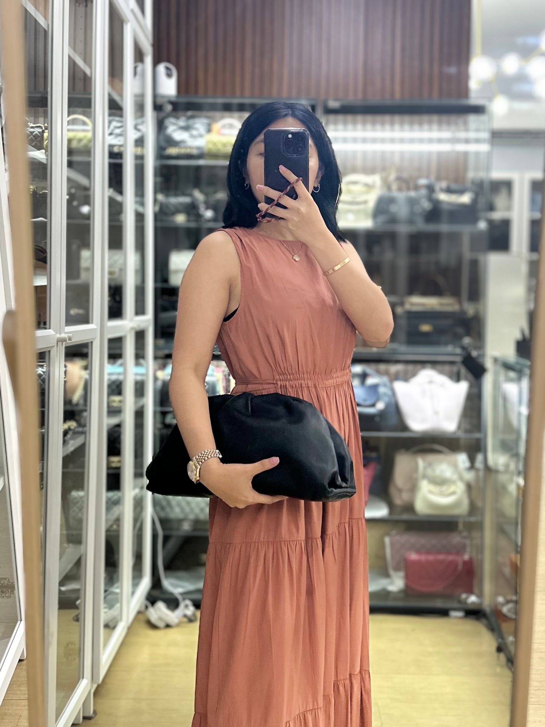 The Pouch Bag in Black Calfskin Leather | Purse Maison Luxury Bags Shop