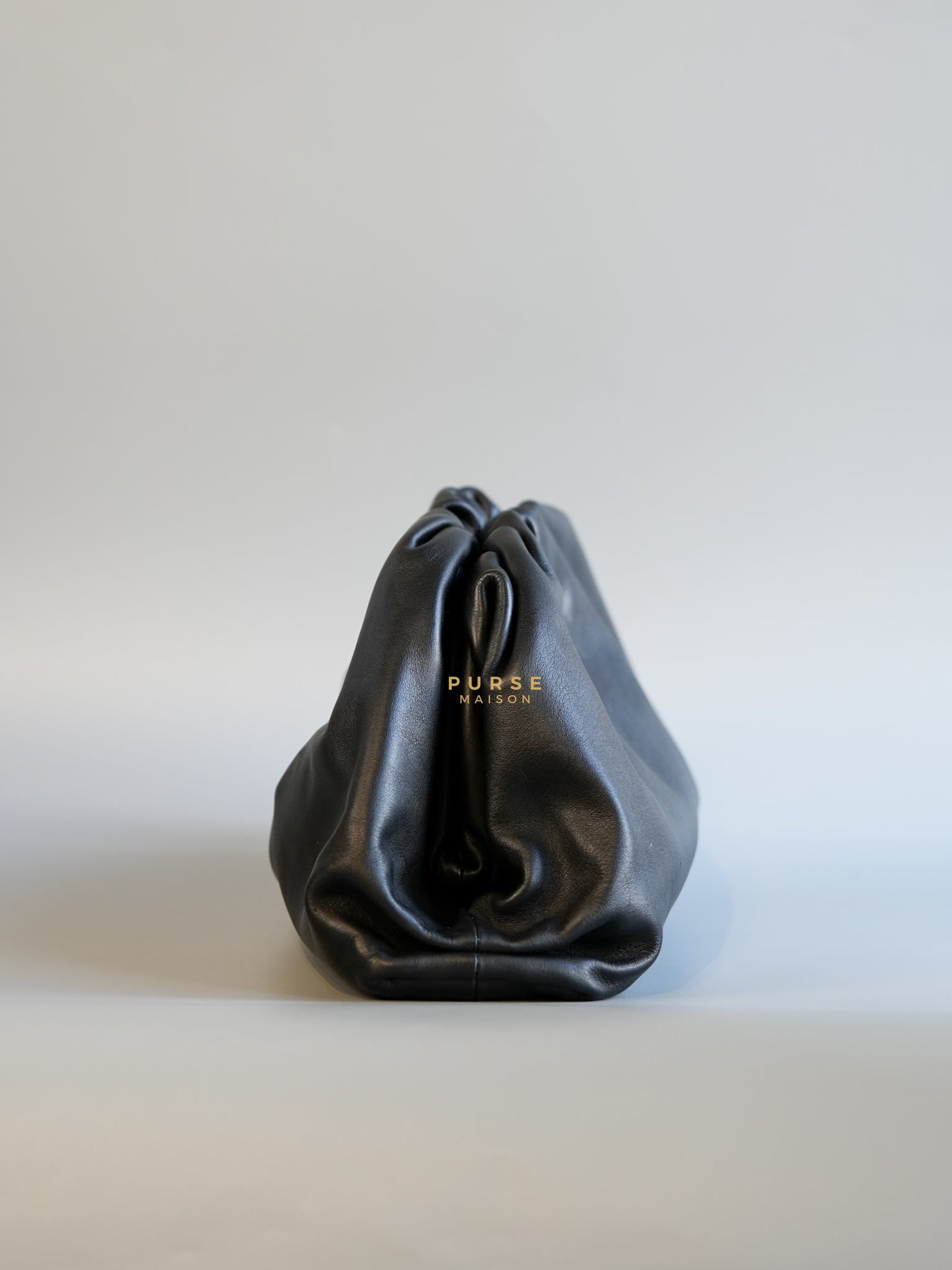 The Pouch Bag in Black Calfskin Leather | Purse Maison Luxury Bags Shop