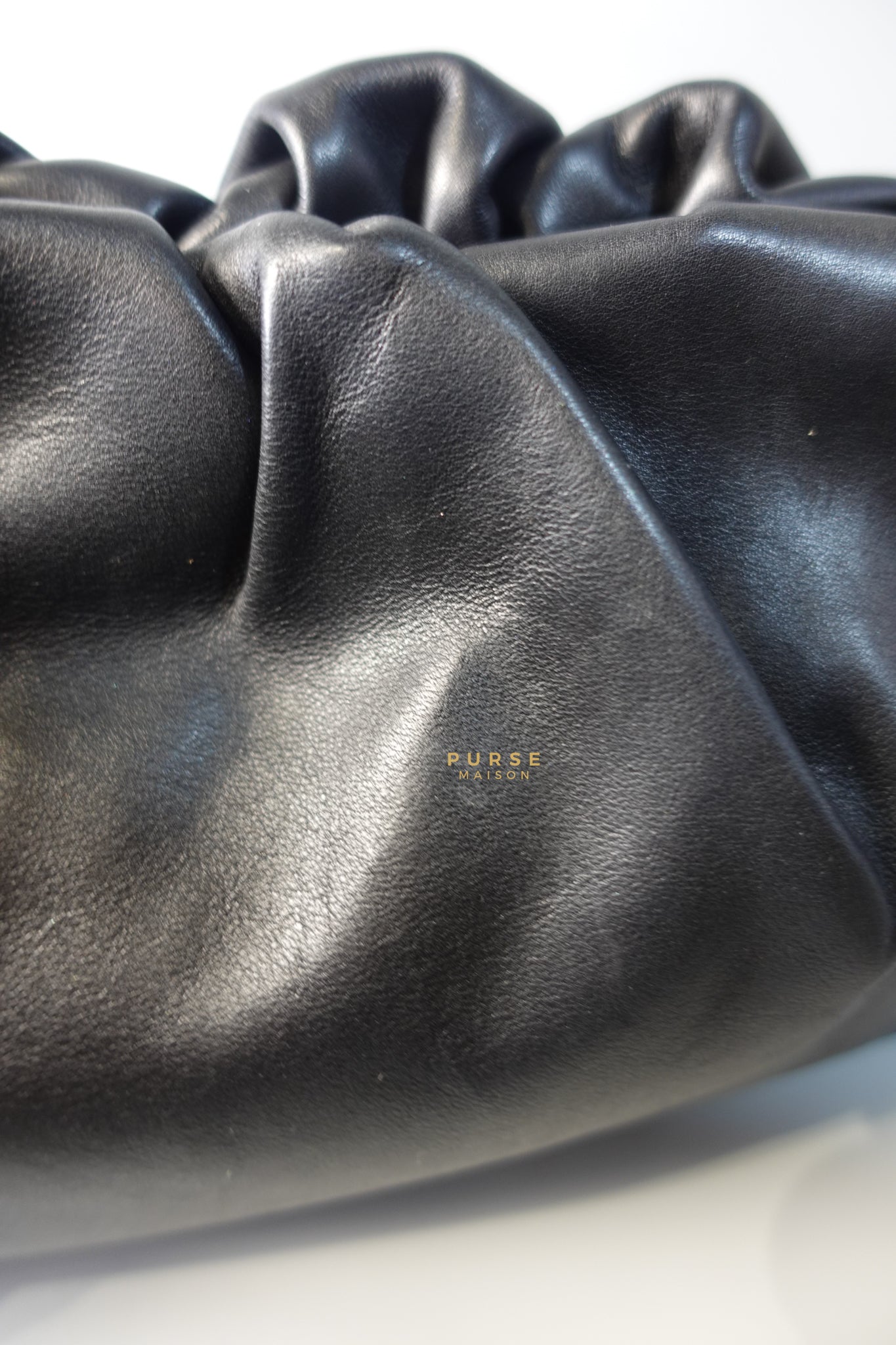 The Pouch Bag in Black Calfskin Leather | Purse Maison Luxury Bags Shop