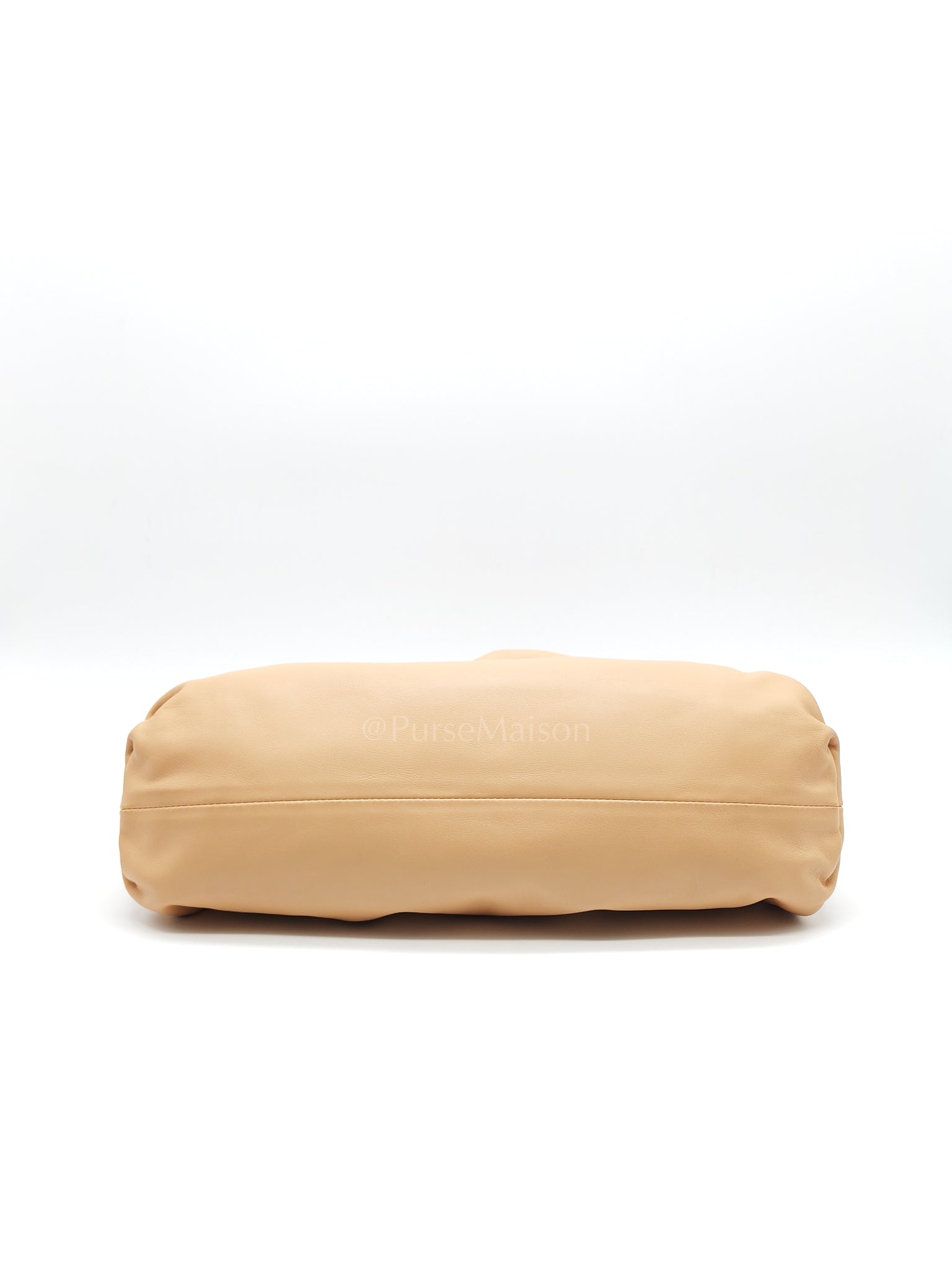 The Pouch Clutch in Beige Smooth Calfskin Leather | Purse Maison Luxury Bags Shop