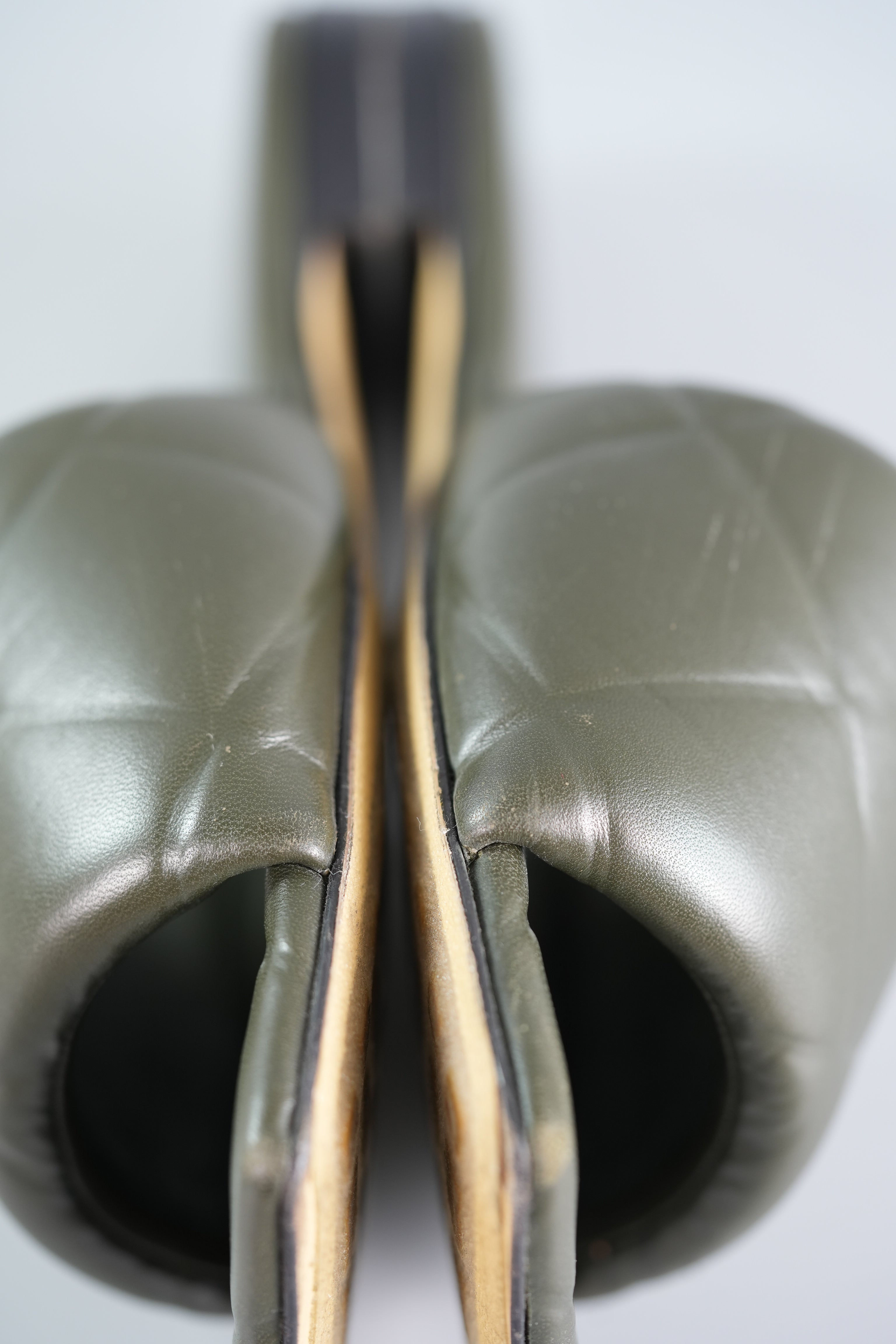 The Rubber Libo Quilted Embossed Army Green Sandals Size 39 (26cm) | Purse Maison Luxury Bags Shop