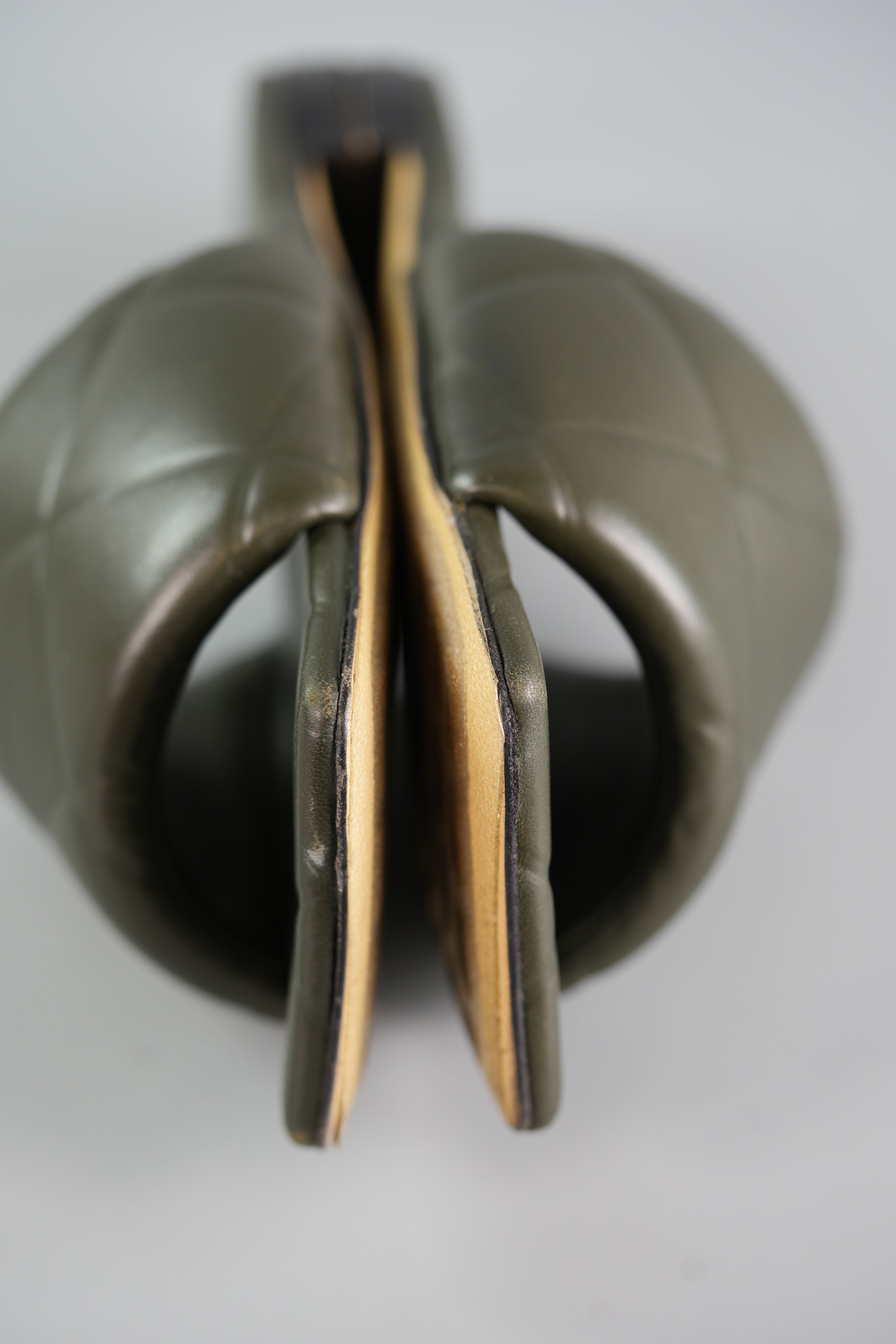 The Rubber Libo Quilted Embossed Army Green Sandals Size 39 (26cm) | Purse Maison Luxury Bags Shop