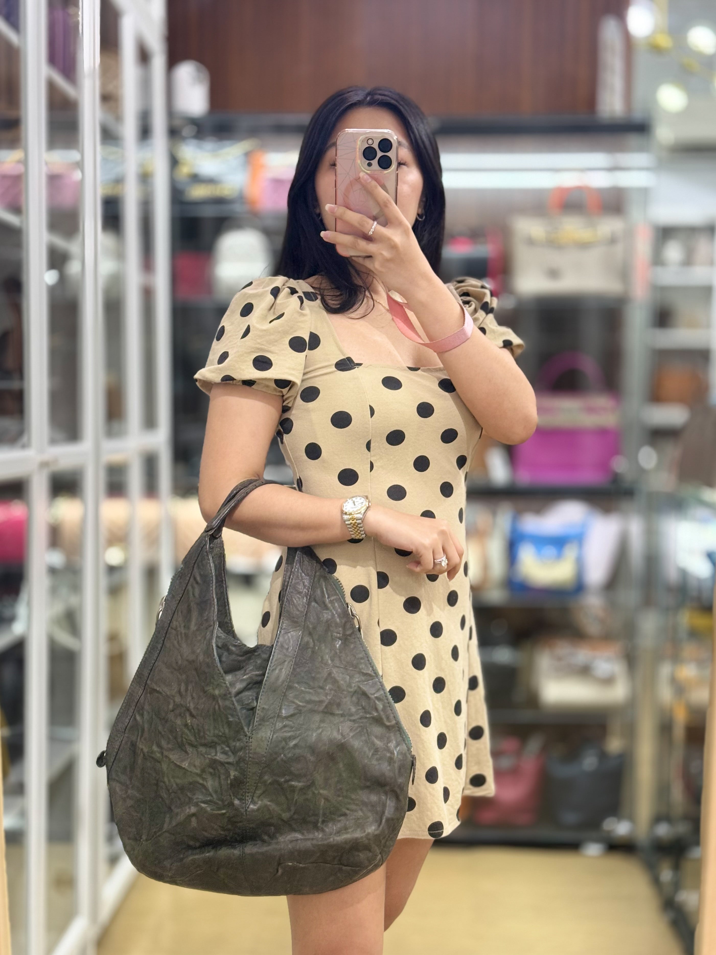 Tihan Hobo Leather Shoulder Bag | Purse Maison Luxury Bags Shop