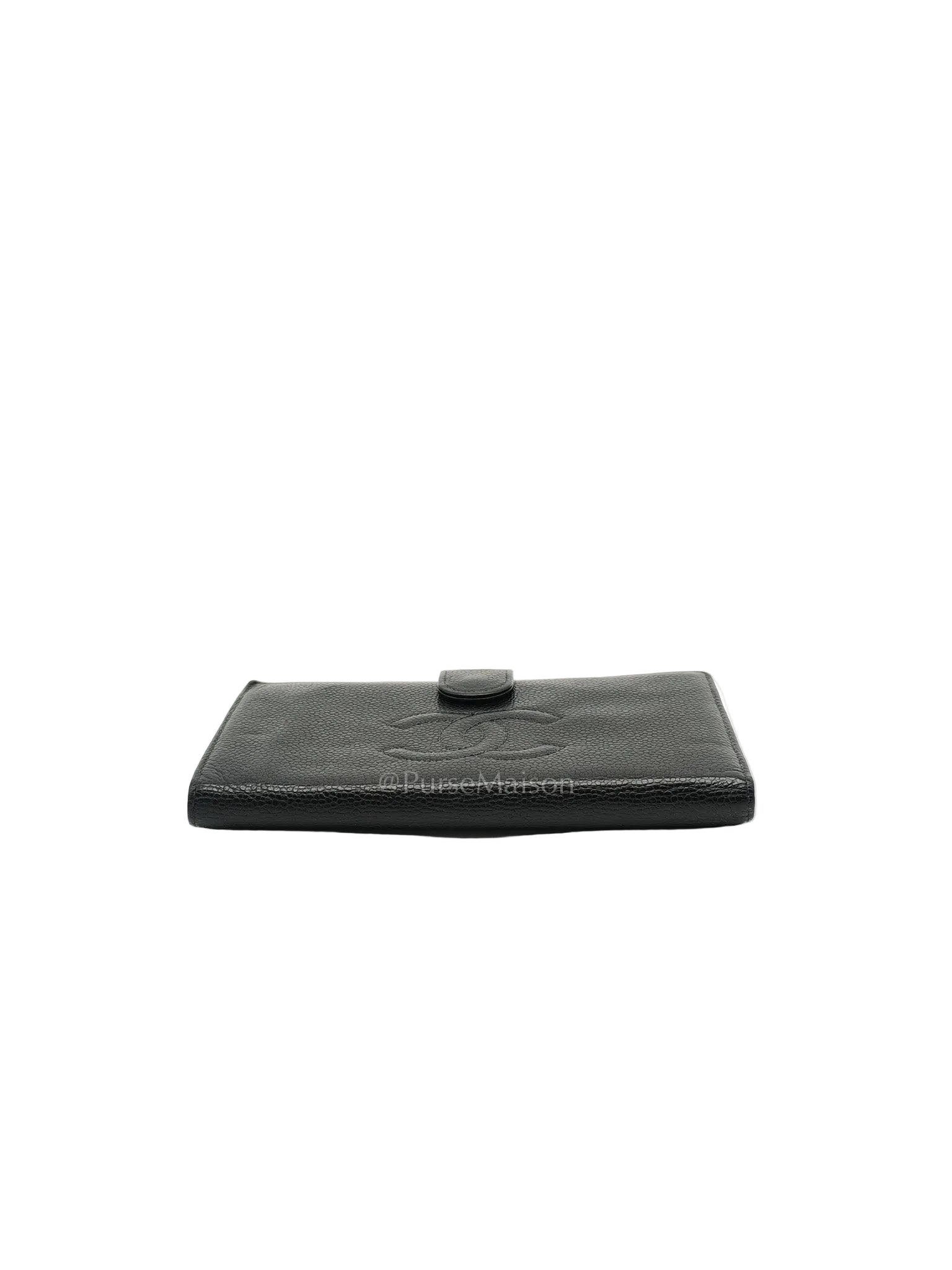 Timeless CC French Wallet in Black Caviar Leather Series 6 | Purse Maison Luxury Bags Shop