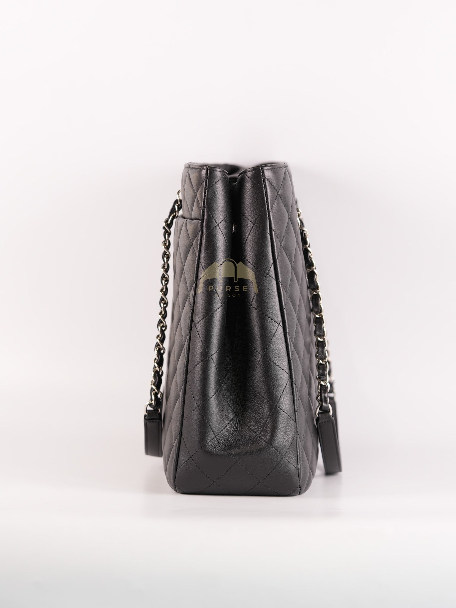 Timeless Classic Tote Bag in Black Quilted Calfskin Leather and Silver Hardware Series 21 | Purse Maison Luxury Bags Shop